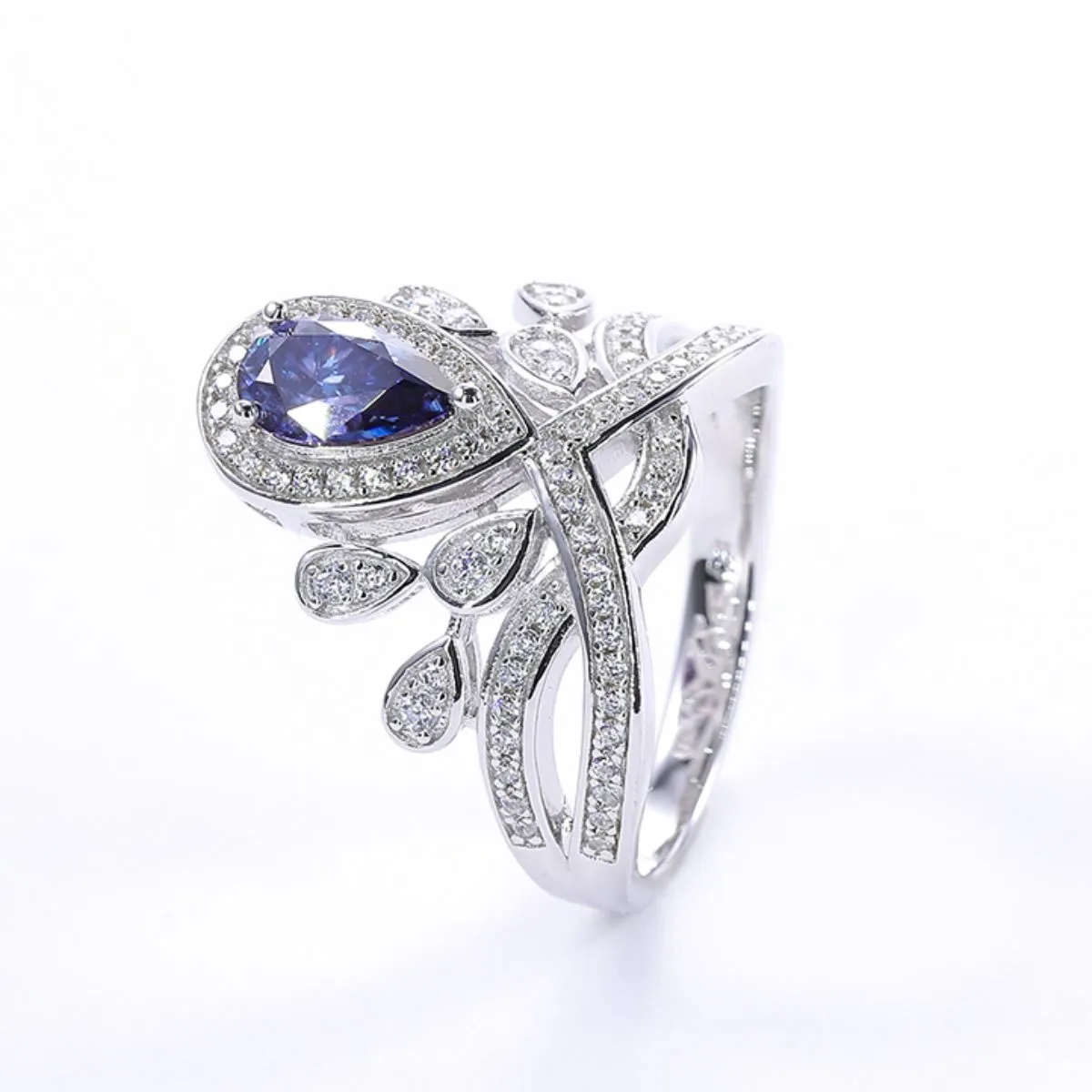 1 Carat Moissanite 925 Sterling Silver Ring - Image 7