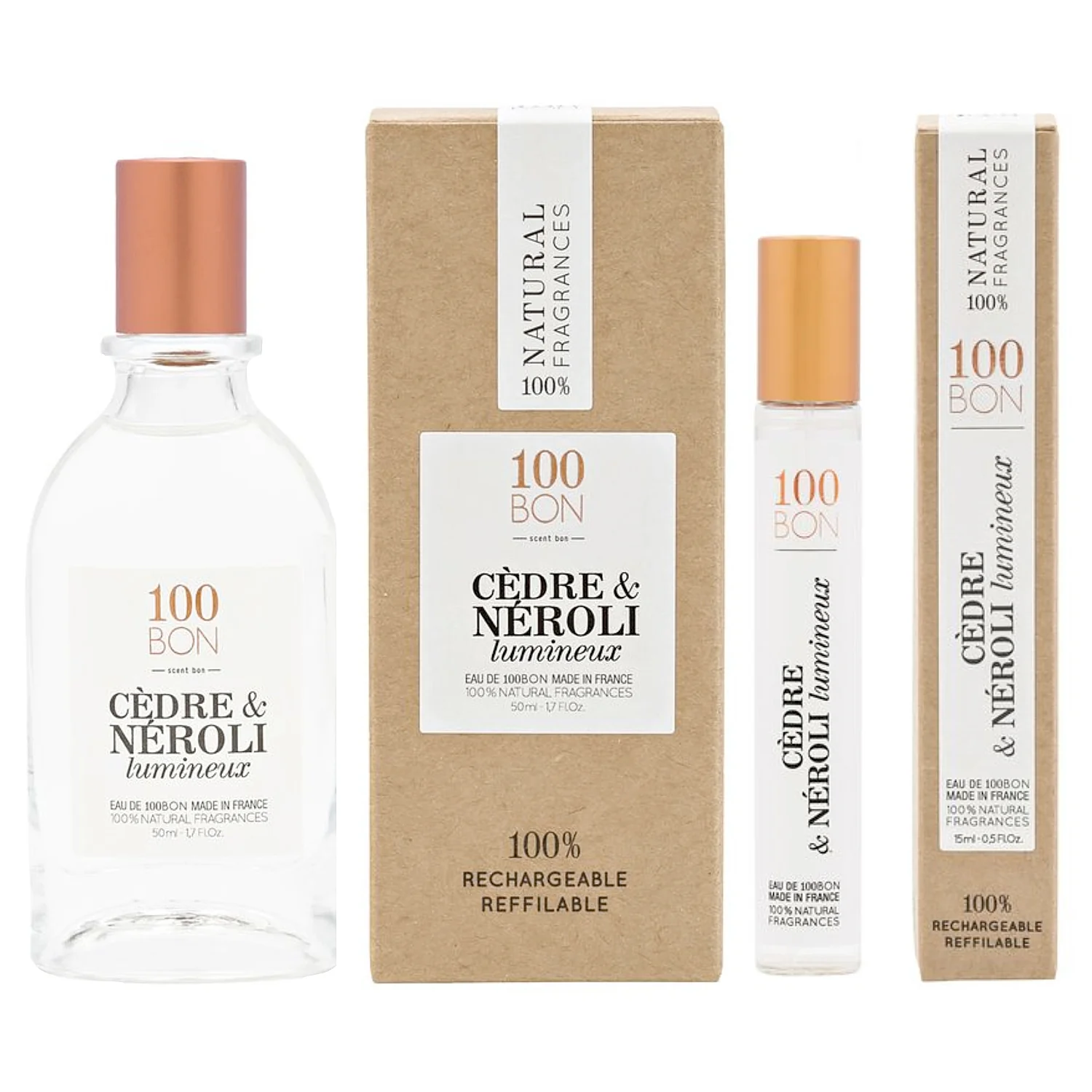 100BON CEDRE & NEROLI LUMINEUX 1.7 OZ EDP SPRAY/ .5 PEN SPRAY DUO