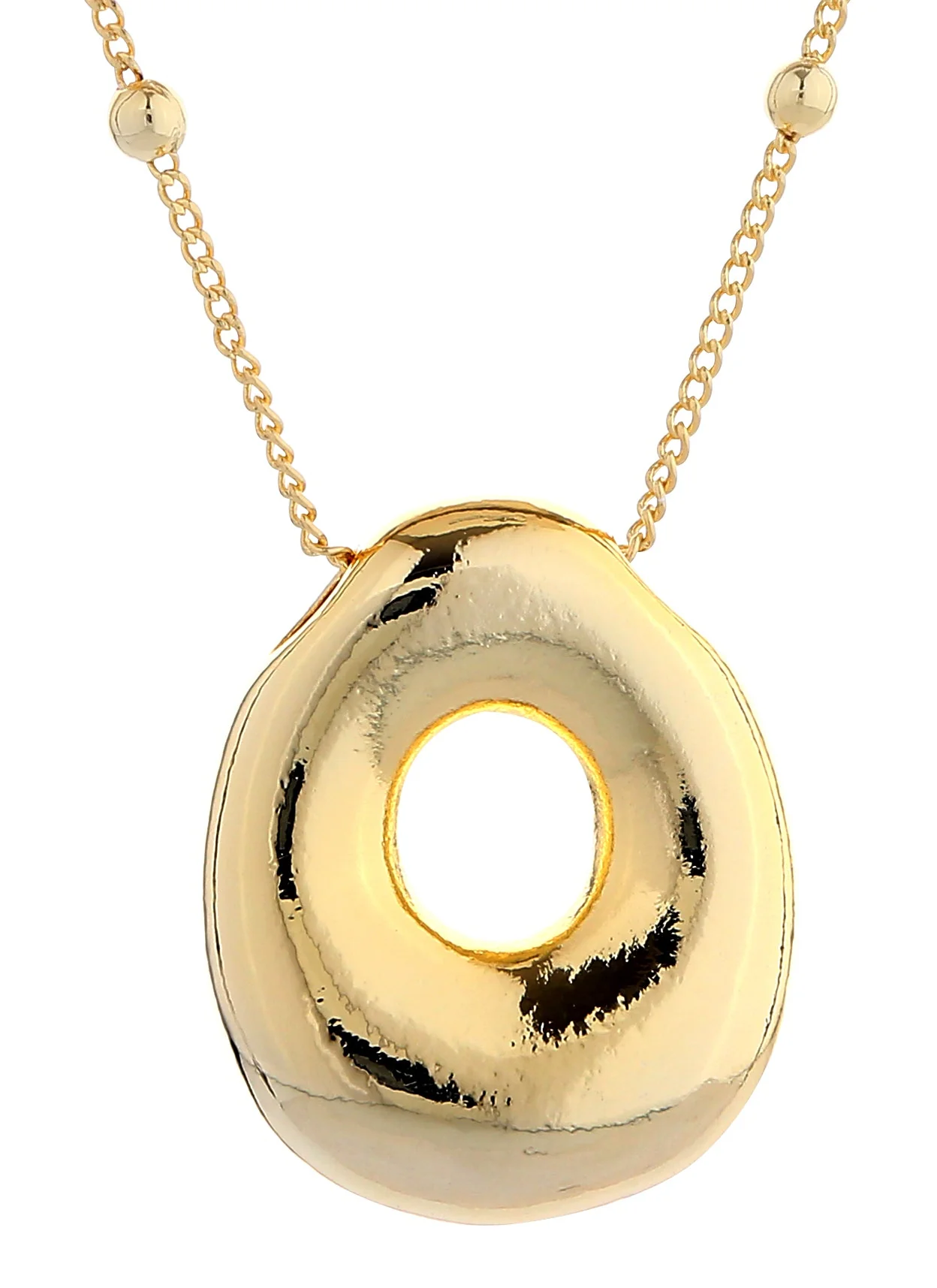 14K Gold Dipped Bold initial Necklace - Image 17