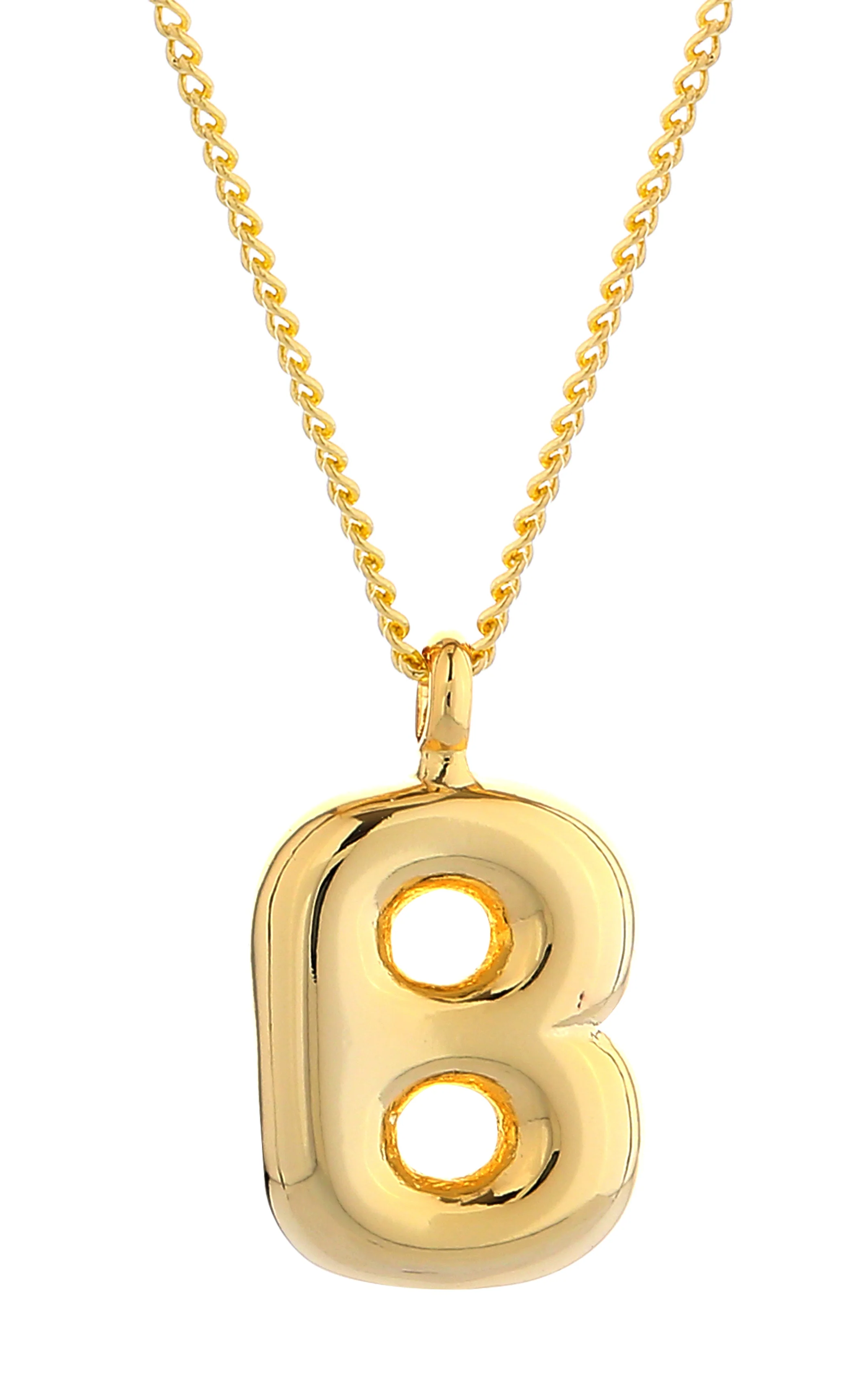 14K Gold Dipped Mini Bold initial Necklace - Image 4