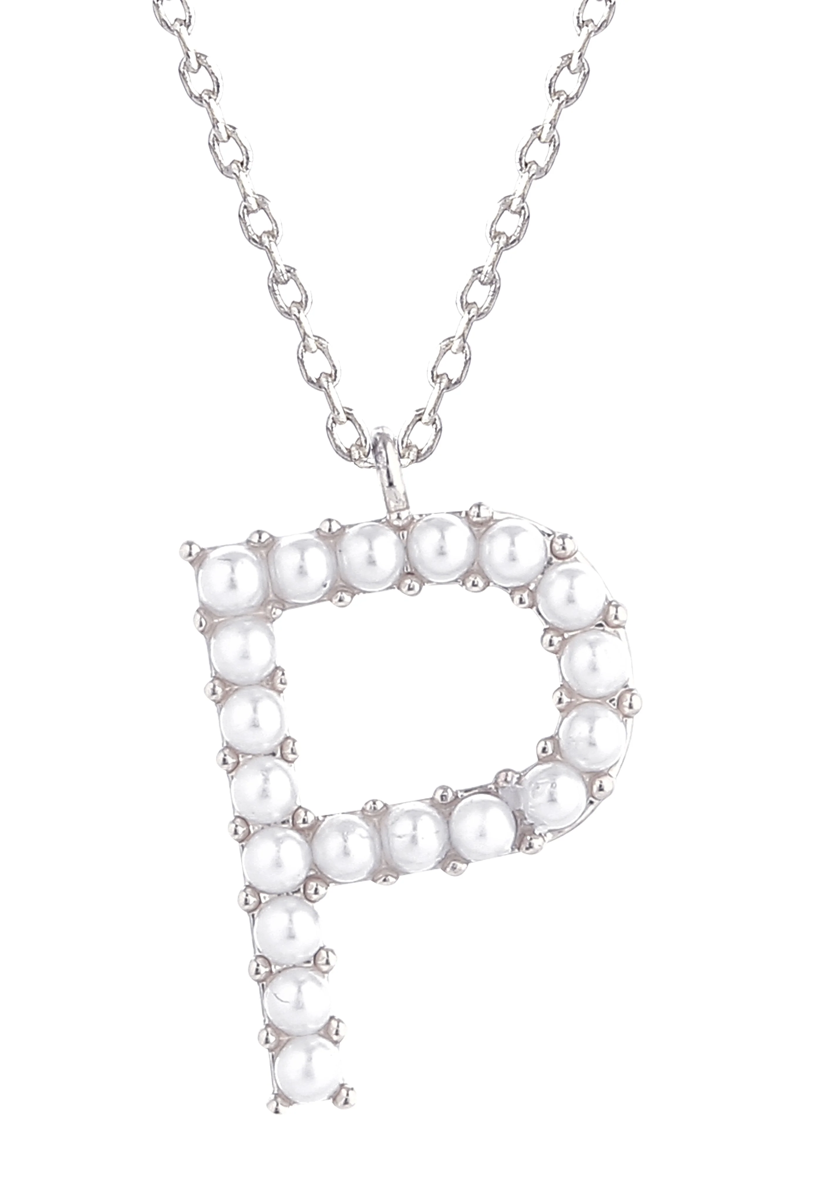 14K Gold Dipped Pearl initial Necklace - Image 18
