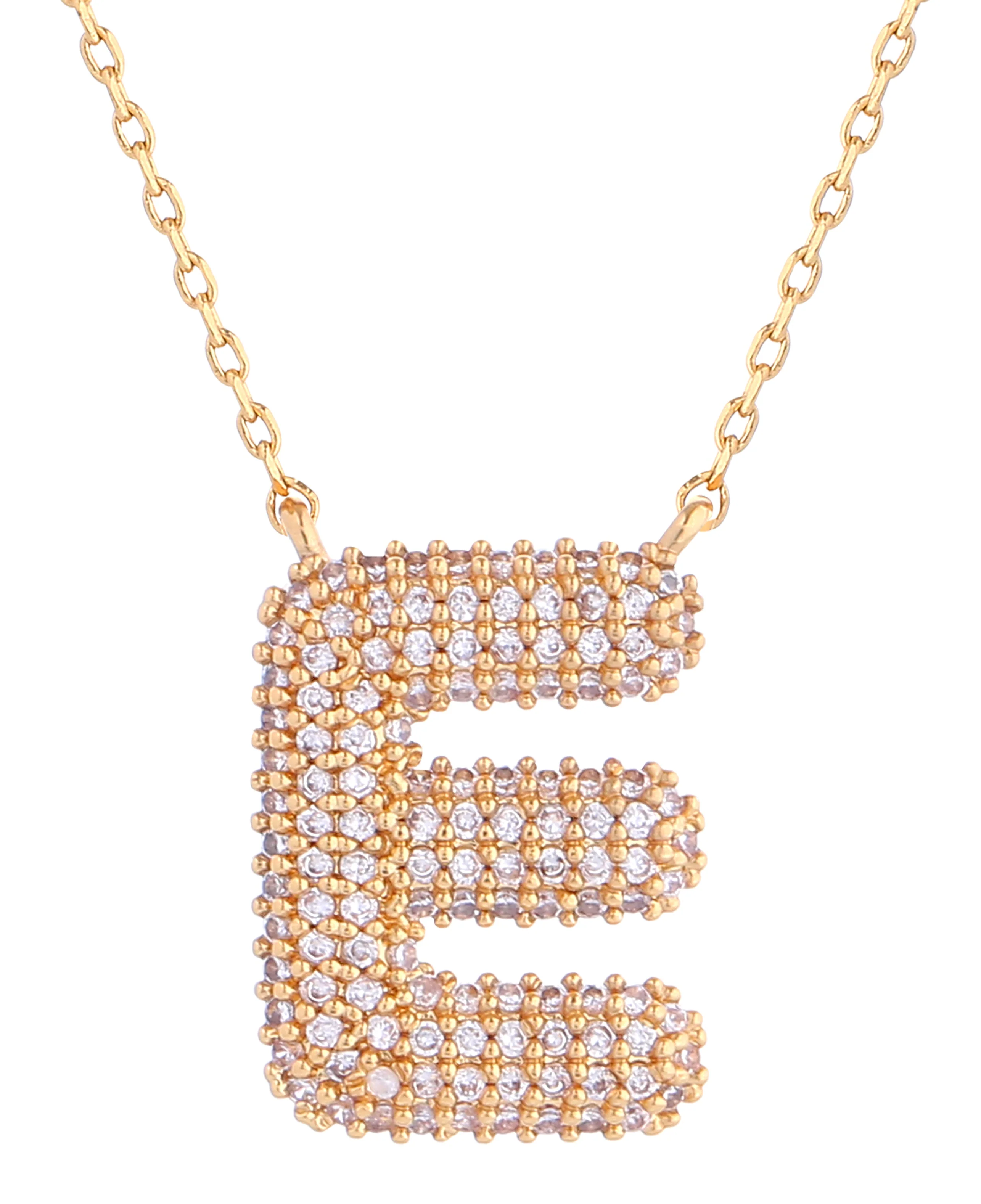 14K Gold Dipped Textured initial Necklace - Image 7