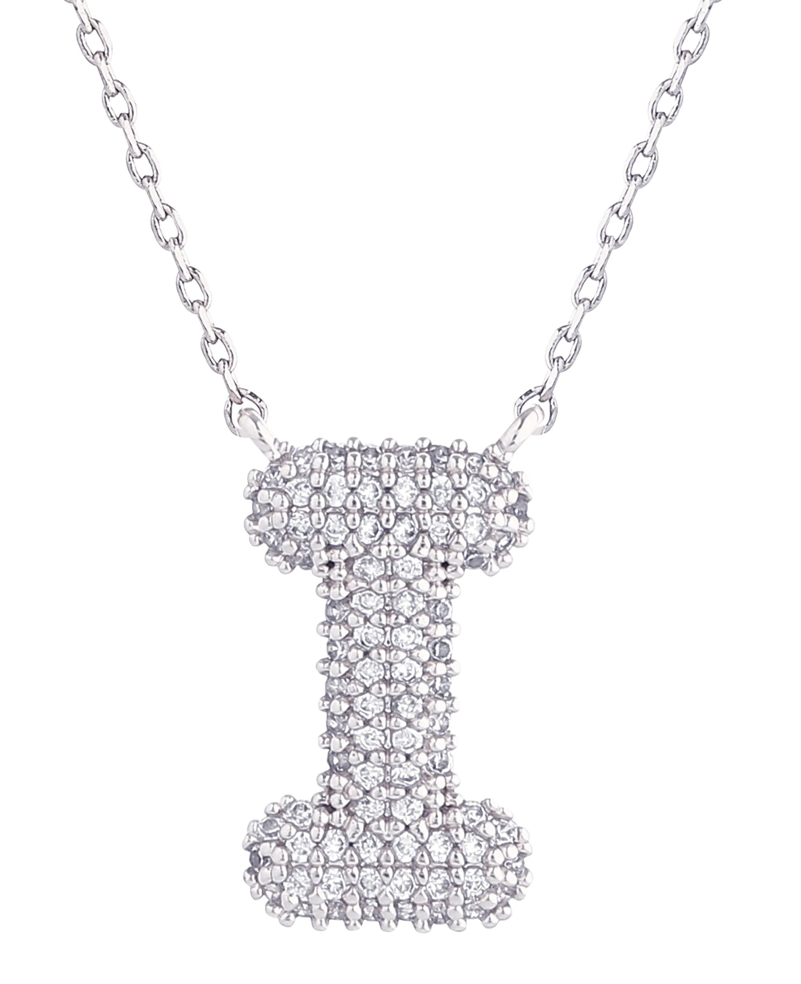 14K Gold Dipped Textured Initial Necklace - Image 11