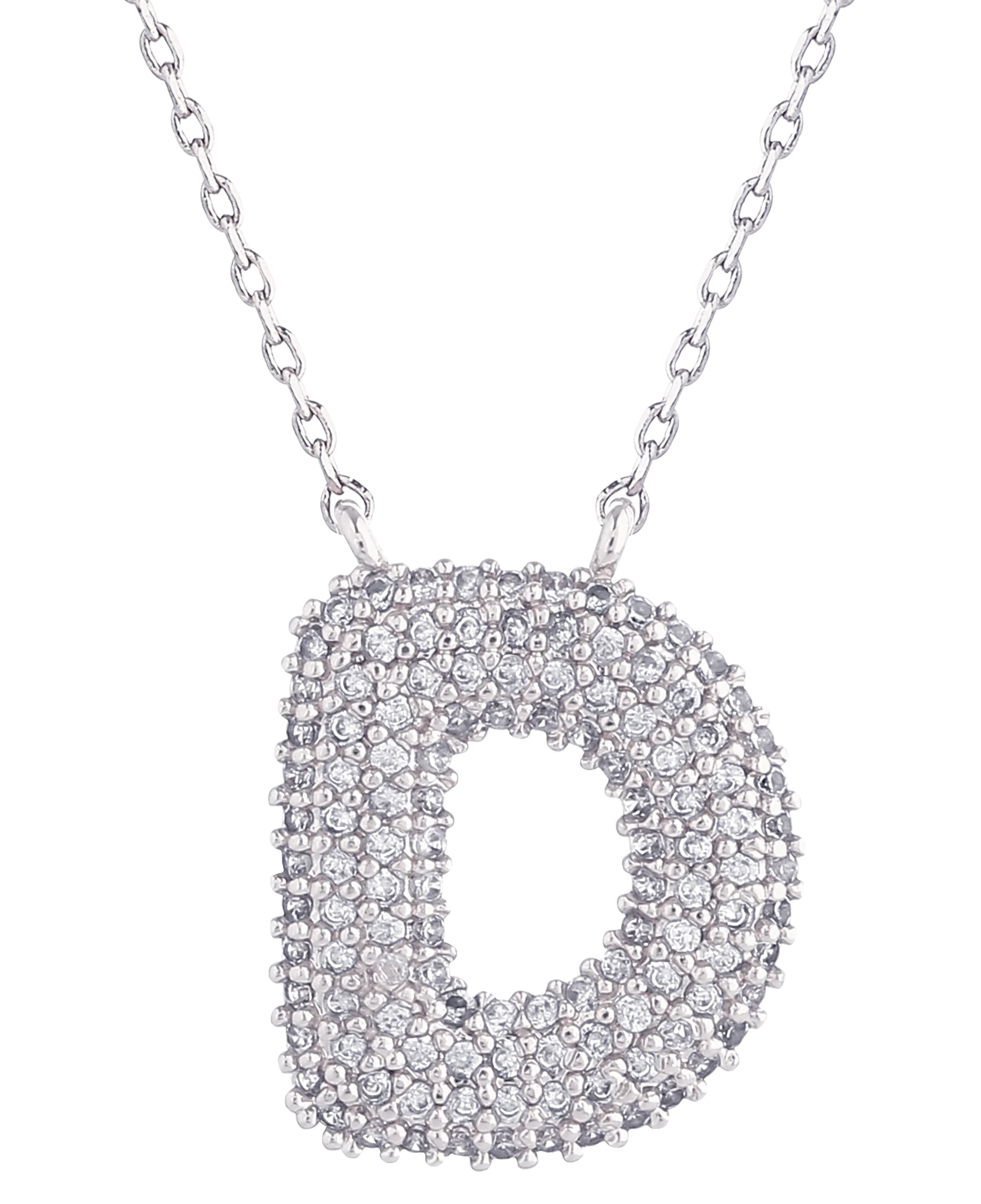 14K Gold Dipped Textured Initial Necklace - Image 6