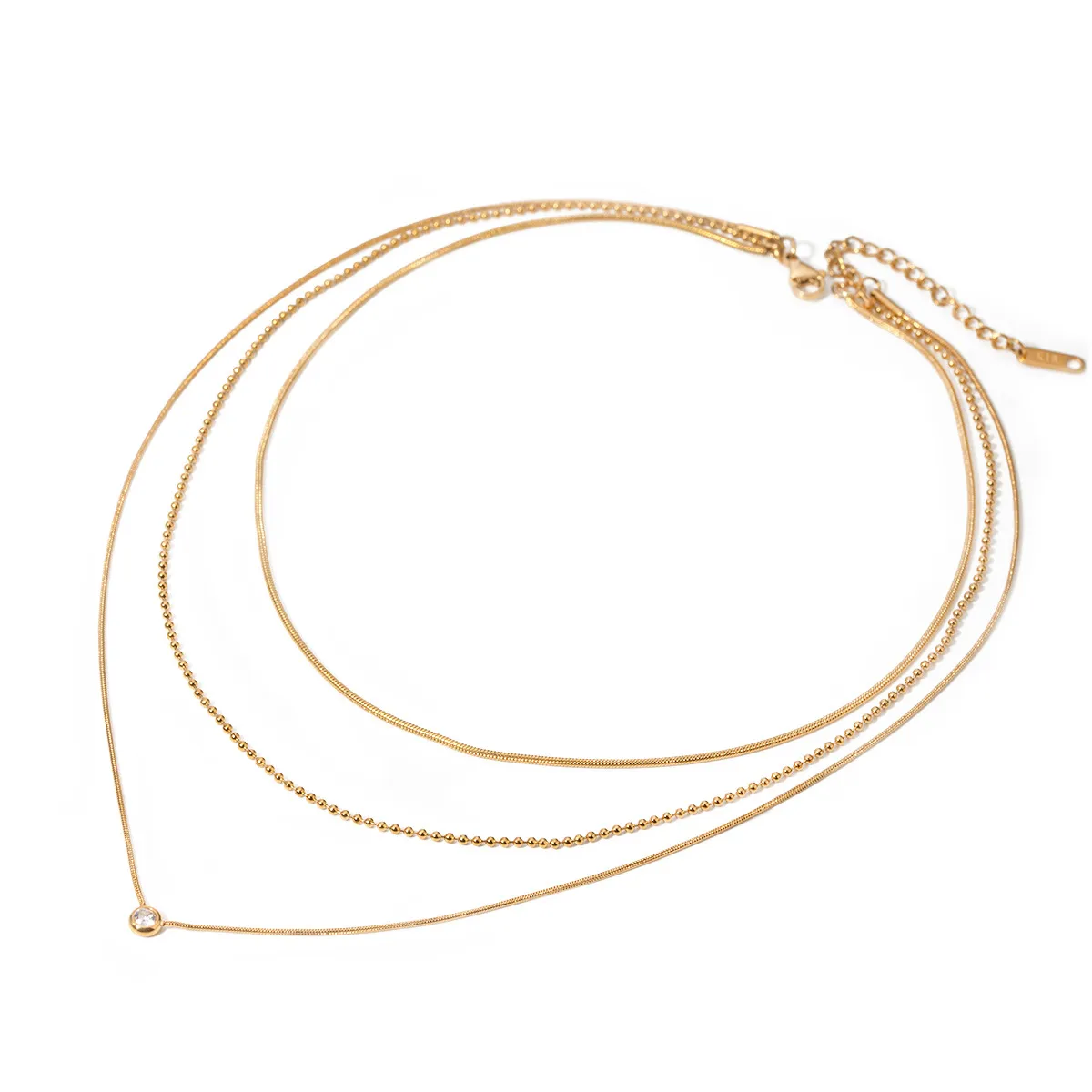 18K Gold-Plated Layered Necklace - Image 5