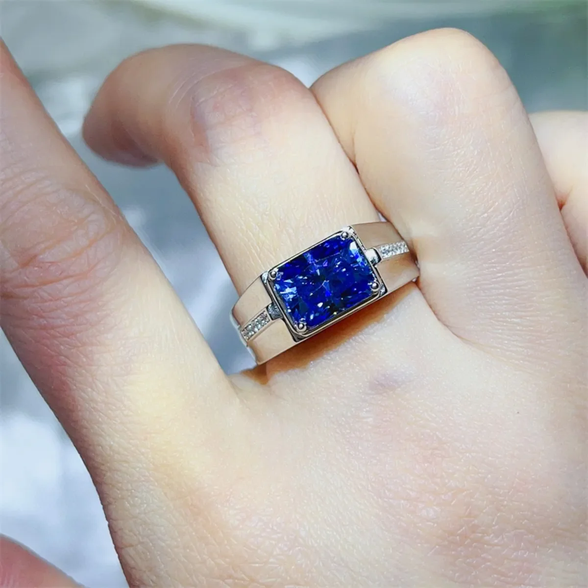 2 Carat Moissanite 925 Sterling Silver Ring - Image 4