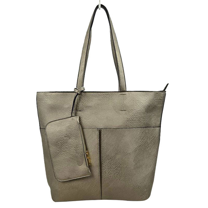 3 In 1 Large Soft Faux Leather Womens Tote Handbags - Image 7