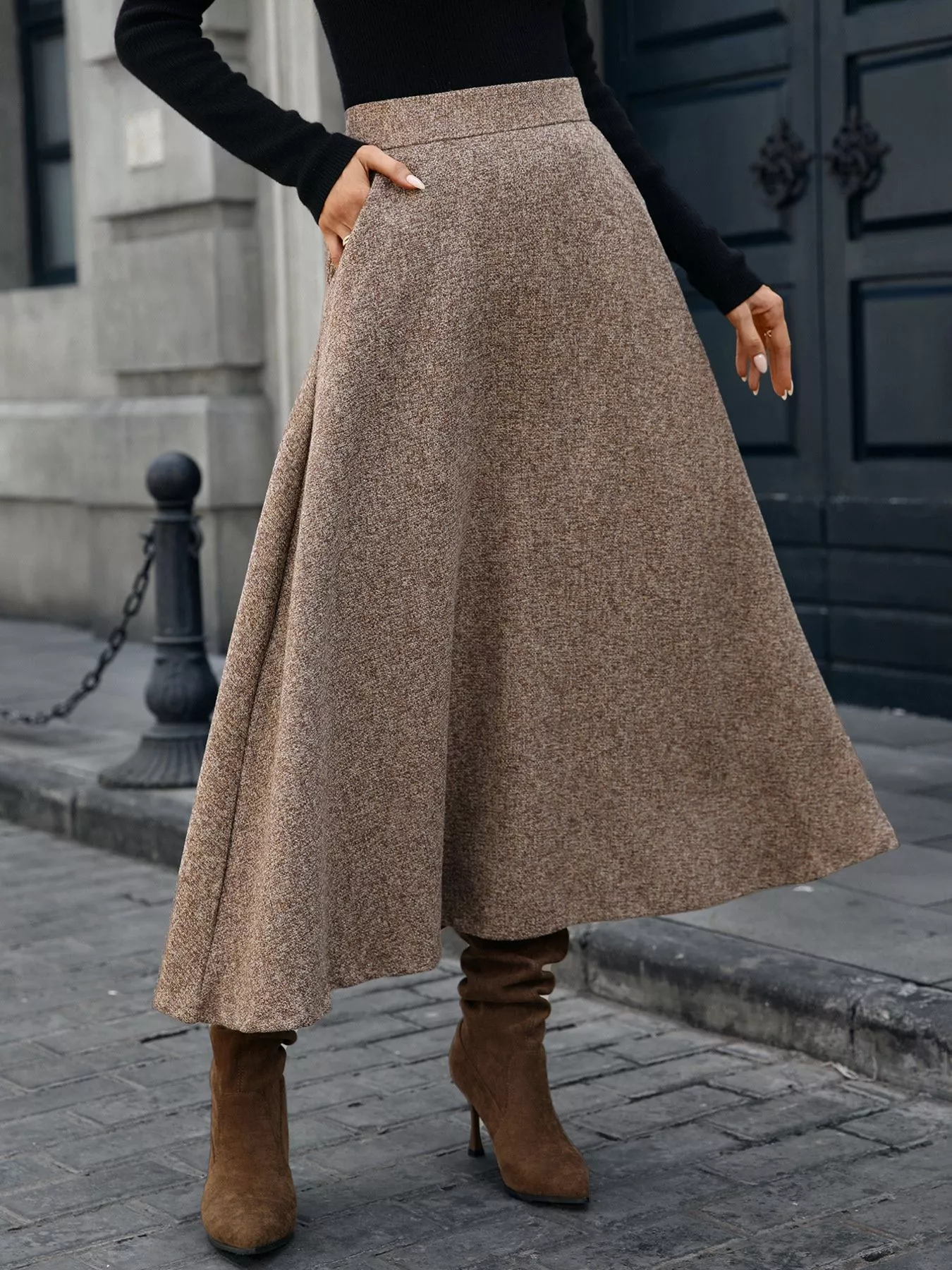 A-Line Midi Skirt - Image 2