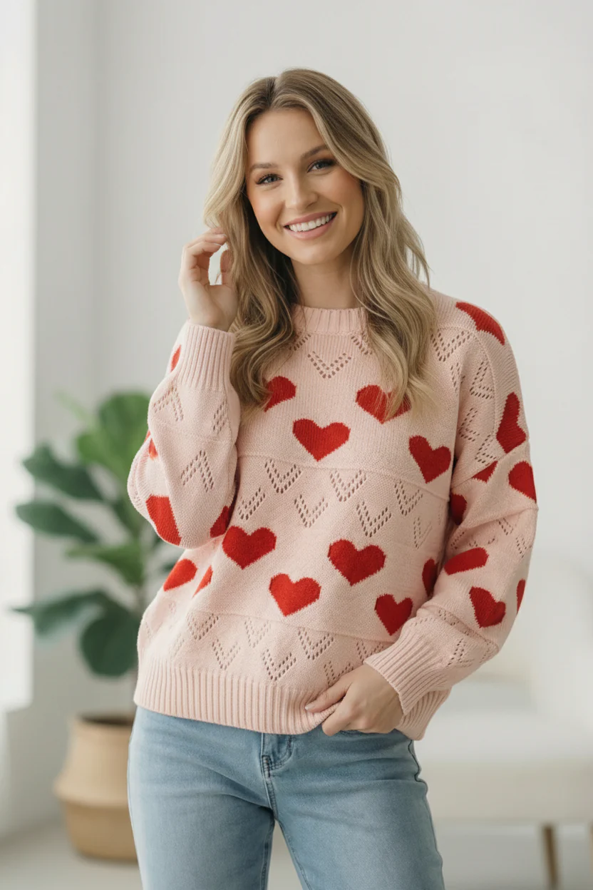 A Love Note Heart Sweater - Image 3