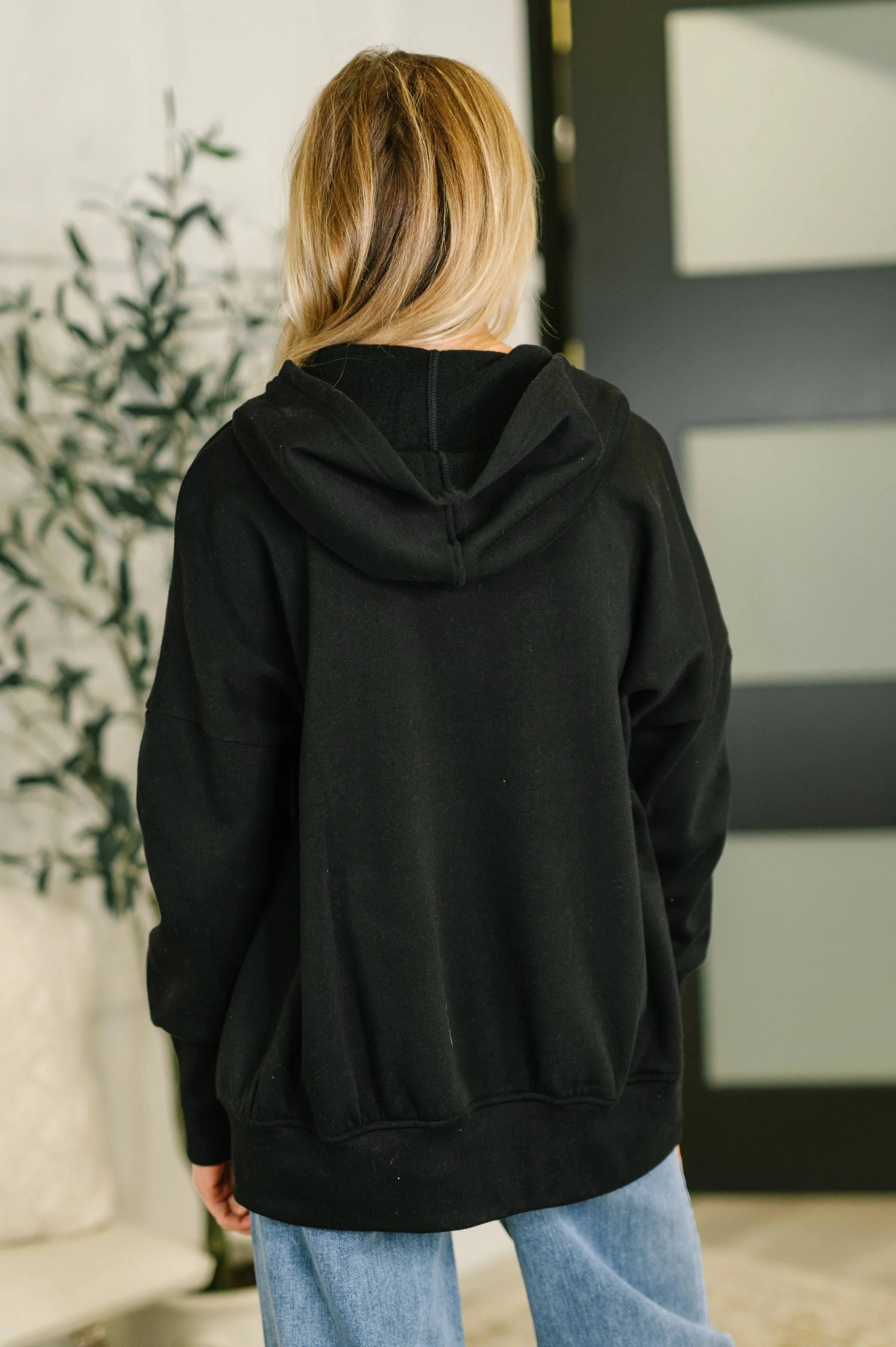 A Million Different Reasons Hooded Pullover in Black - Image 4