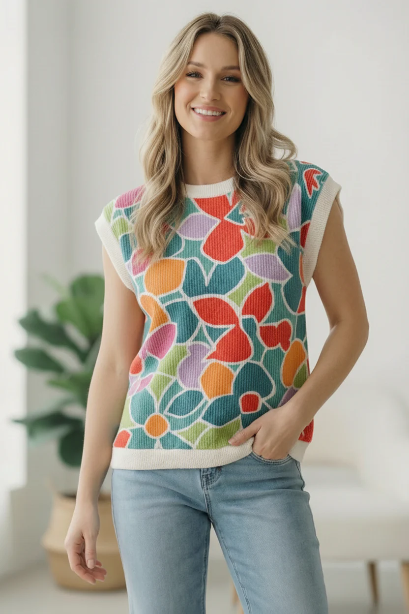 A Work of Art Ribbed Vest - Image 2