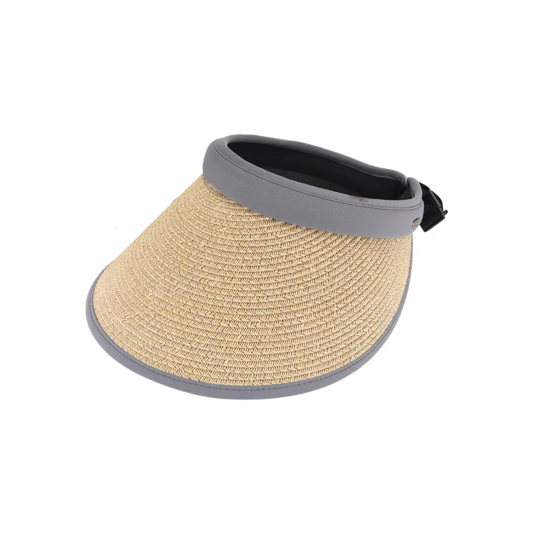 Adjustable Straw Visor C.C Sunhat - Image 2