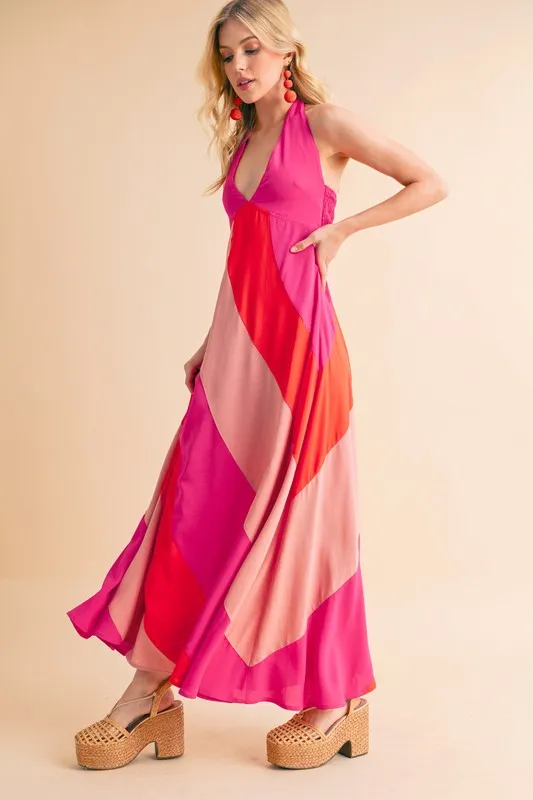 Aemi+Co Color Block Sleeveless Maxi Dress - Image 3