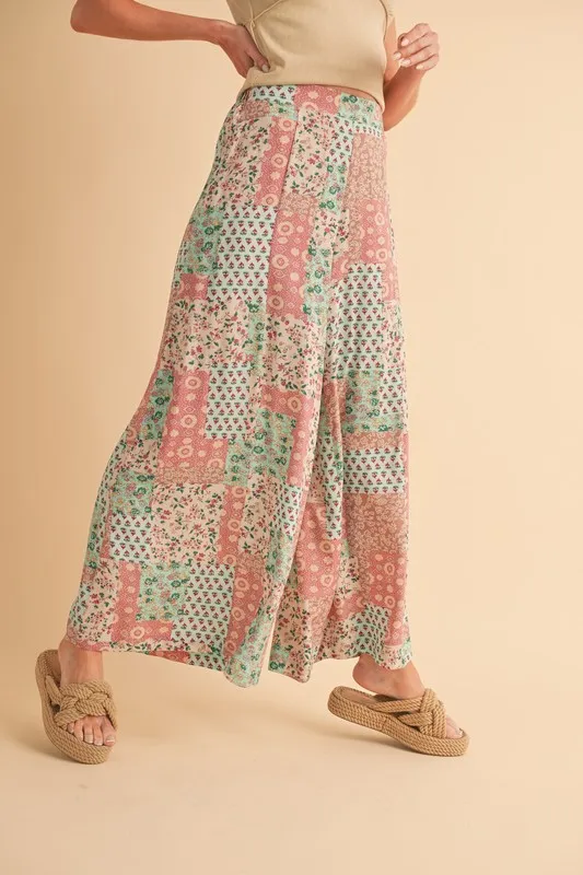 Aemi+Co Printed Wide Leg Pants - Image 4