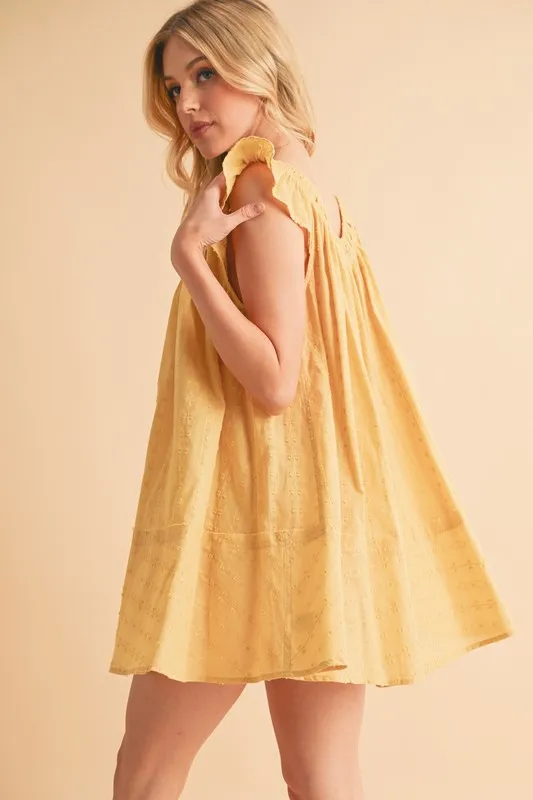 Aemi+Co Ruffled Cap Sleeve Cotton Tunic Mini Dress - Image 6