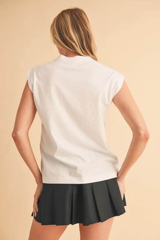 Aemi+Co Solid Color Round Neck Tank - Image 2