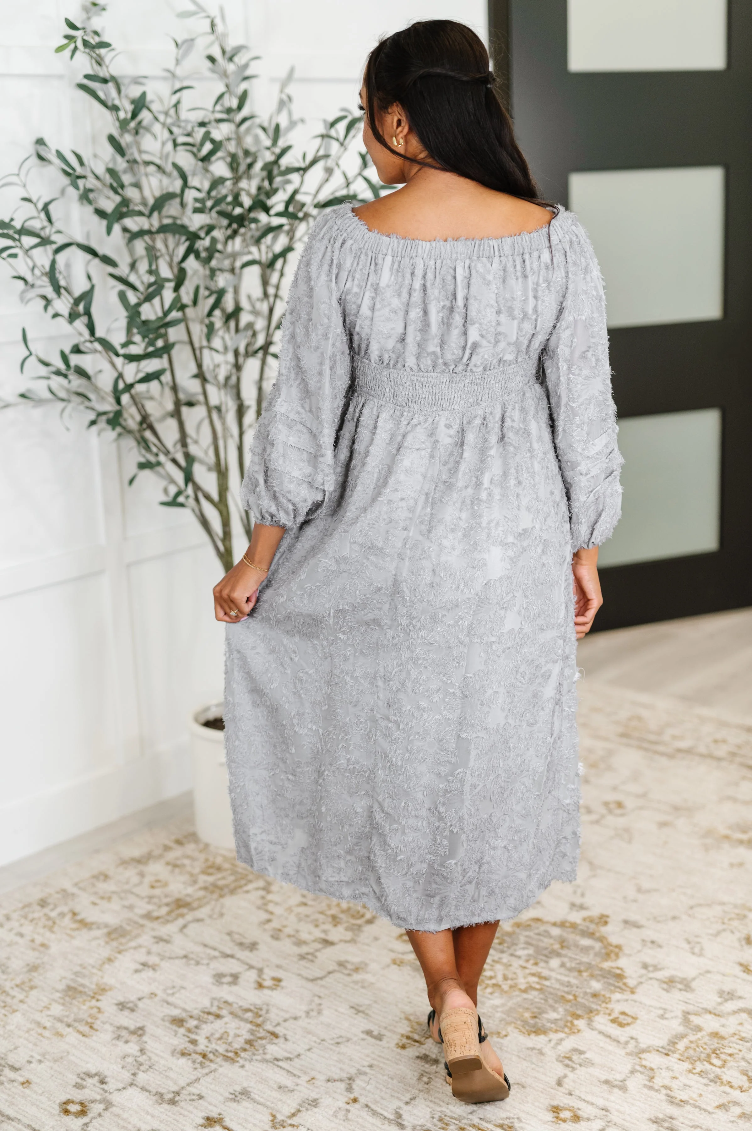 All Is Well Dress In Opal Gray - Image 5