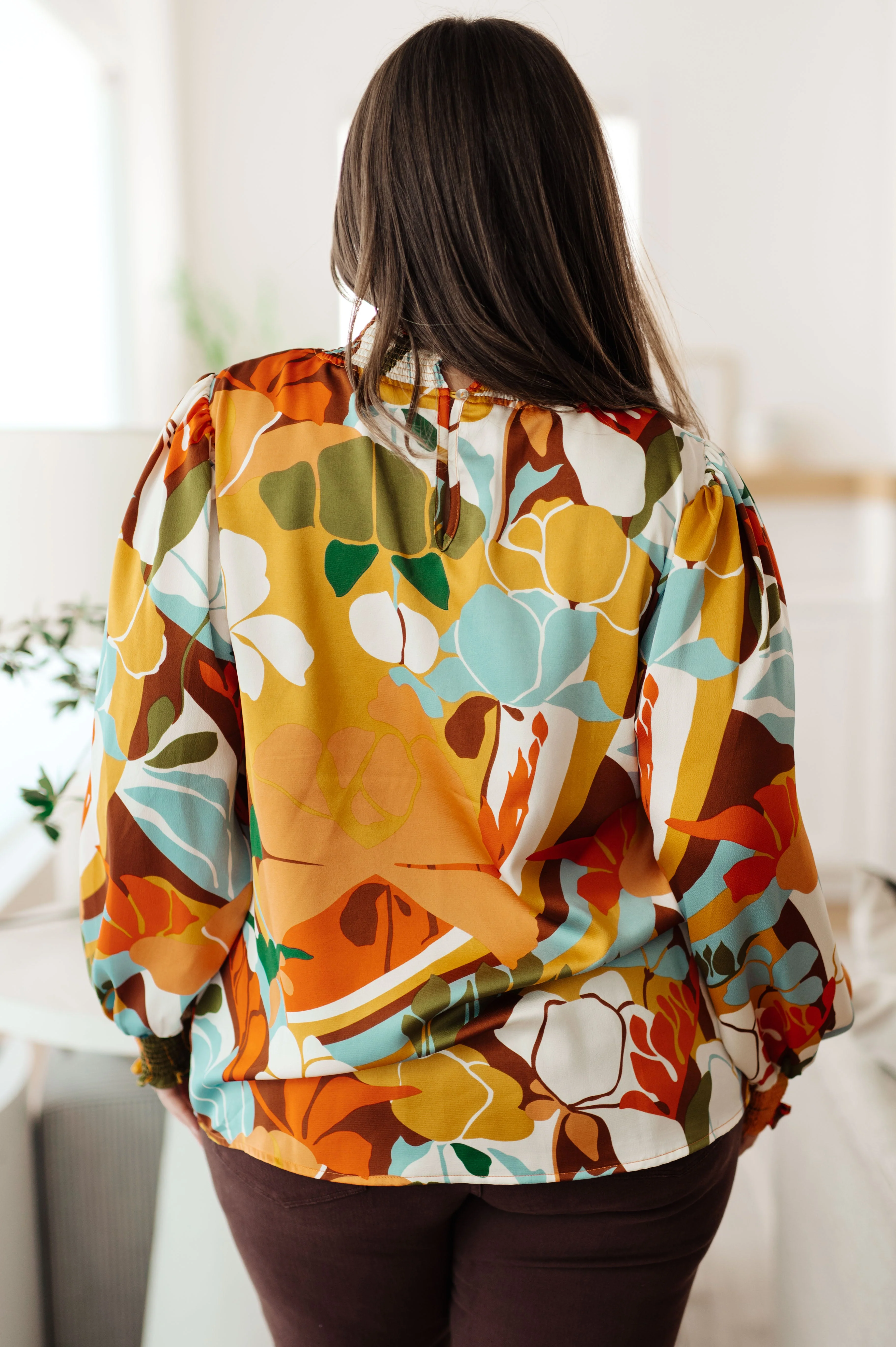 All Together Now Mock Neck Blouse - Image 11