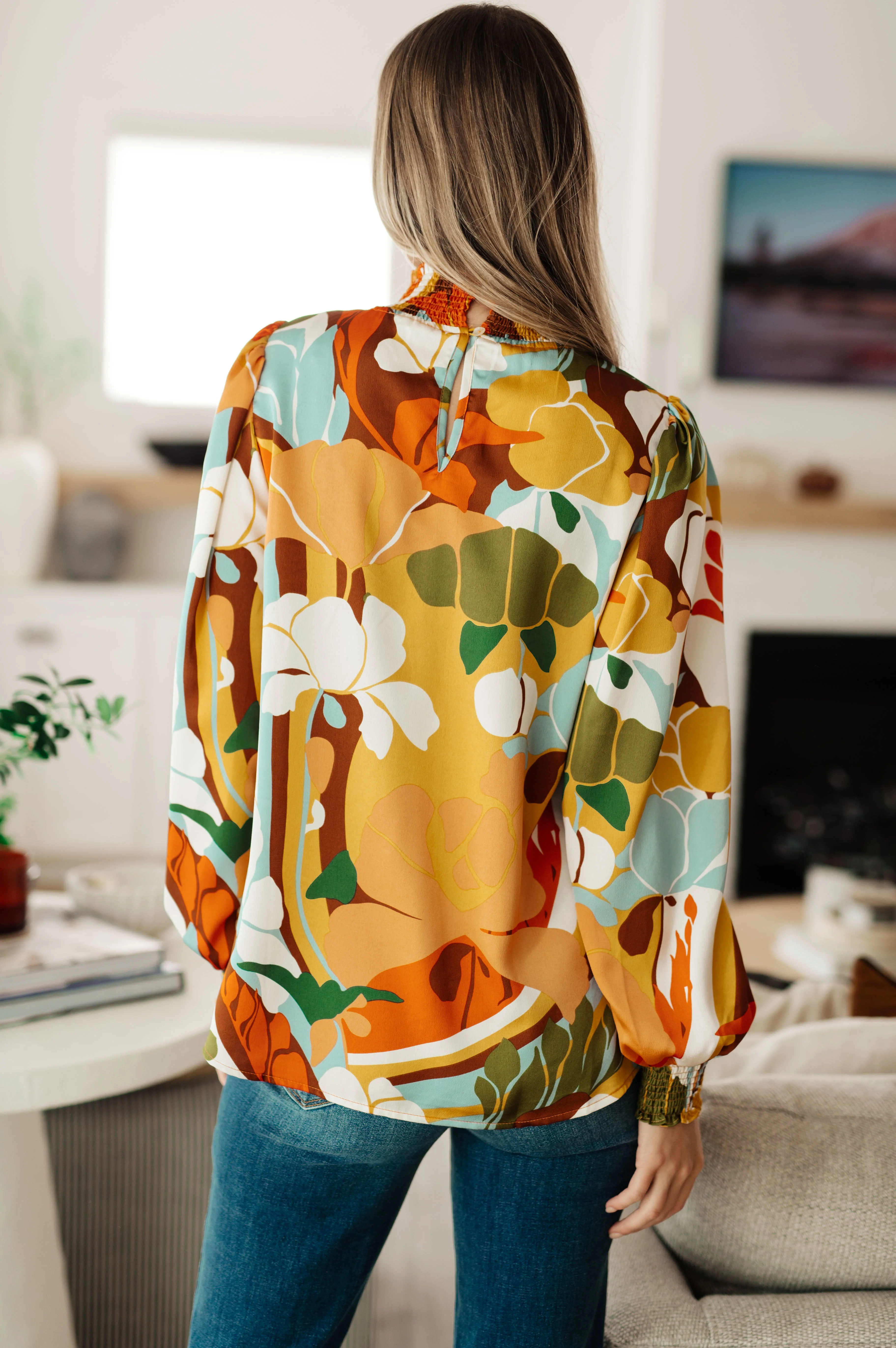 All Together Now Mock Neck Blouse - Image 12