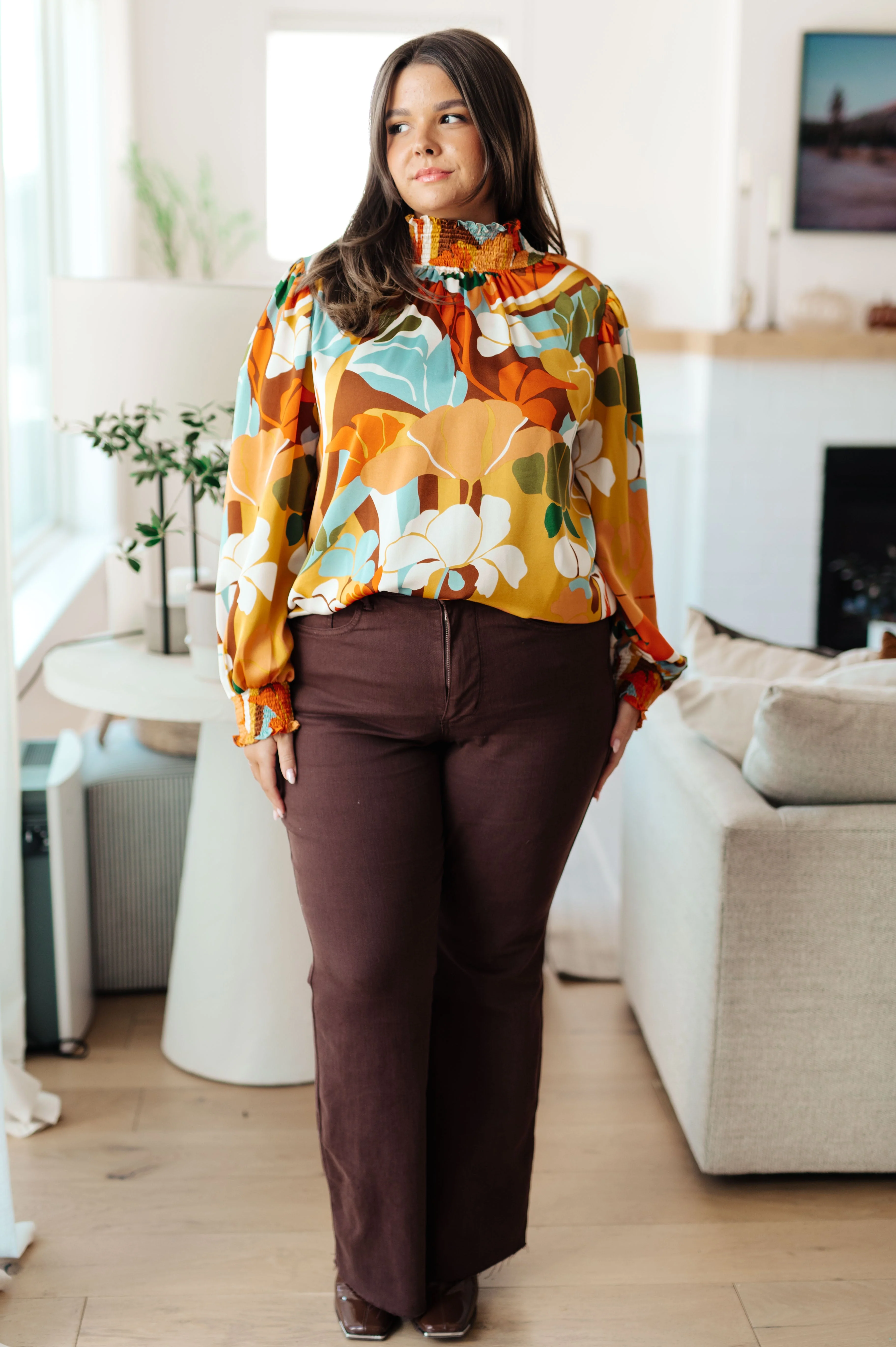 All Together Now Mock Neck Blouse - Image 4