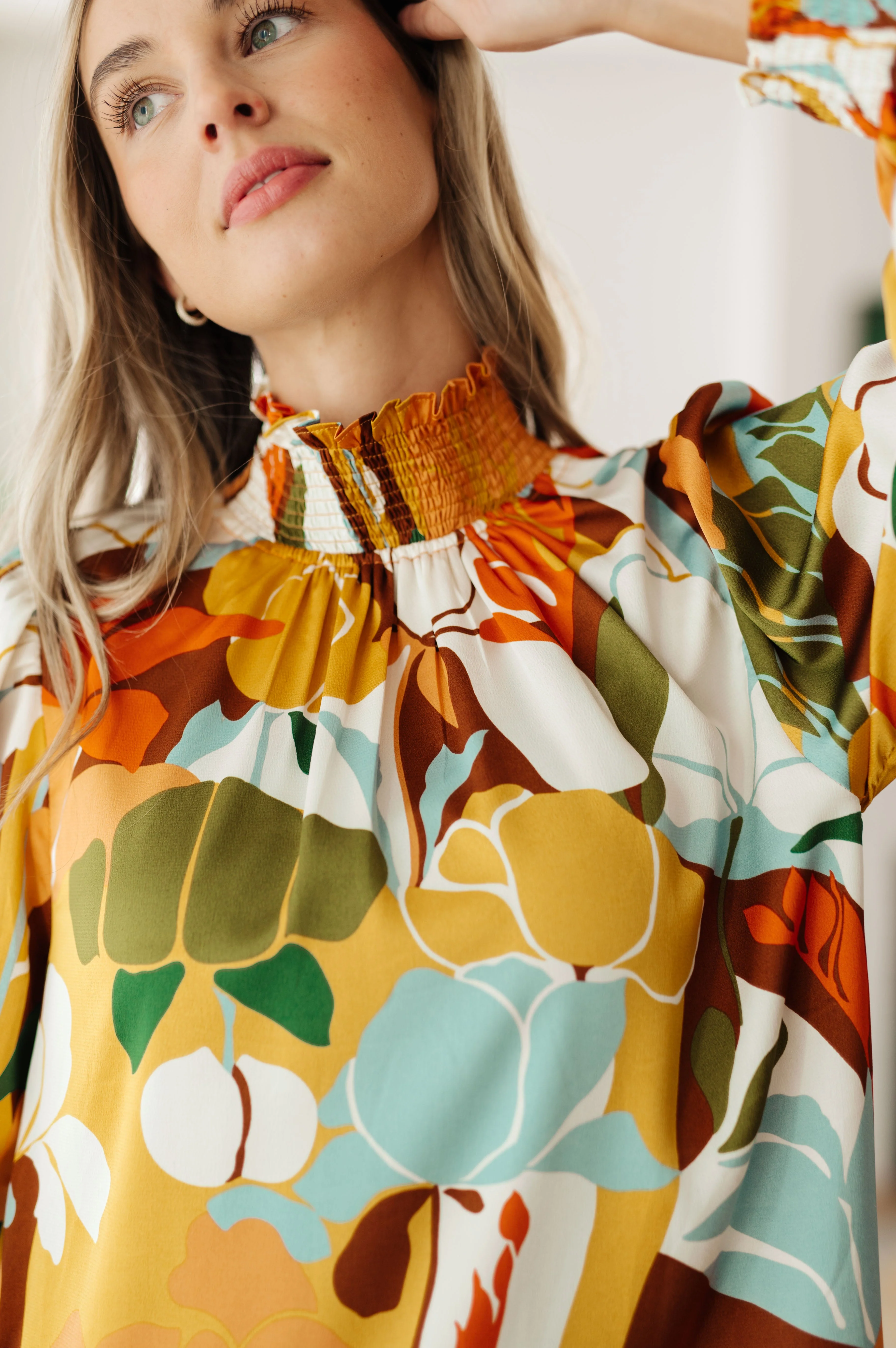 All Together Now Mock Neck Blouse - Image 7