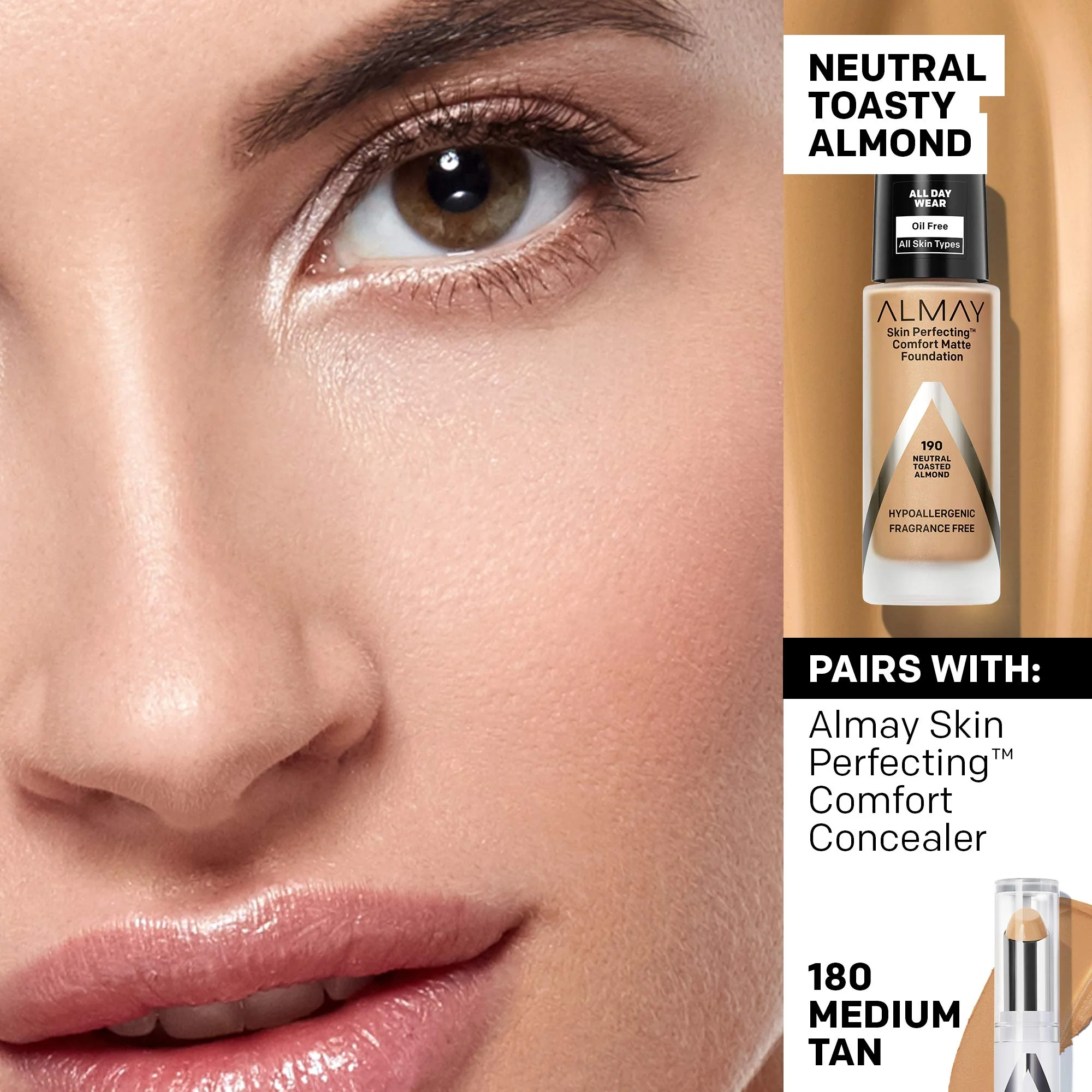 ALMAY Almay skin perfecting comfort matte foundation 1 Fluid Ounce - Image 27