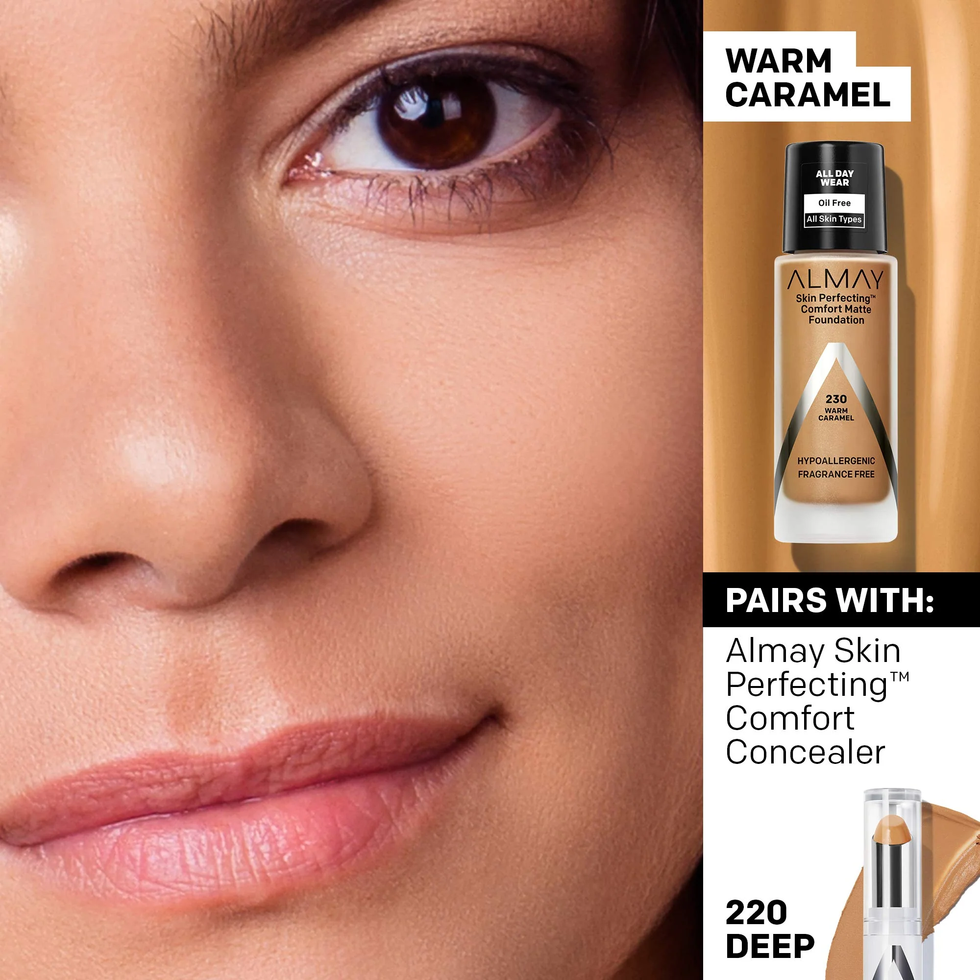 ALMAY Almay skin perfecting comfort matte foundation 1 Fluid Ounce - Image 76