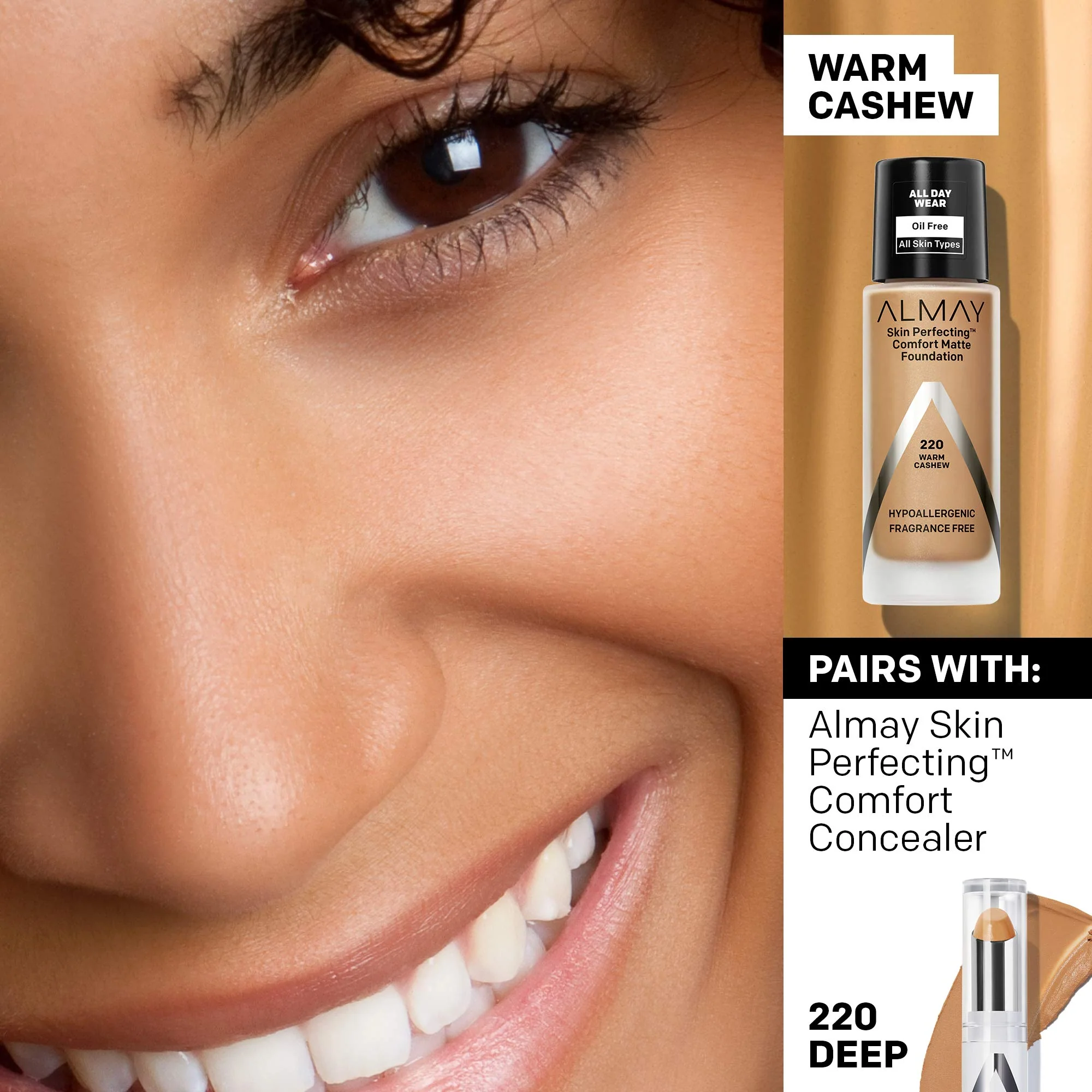 ALMAY Almay skin perfecting comfort matte foundation 1 Fluid Ounce - Image 97