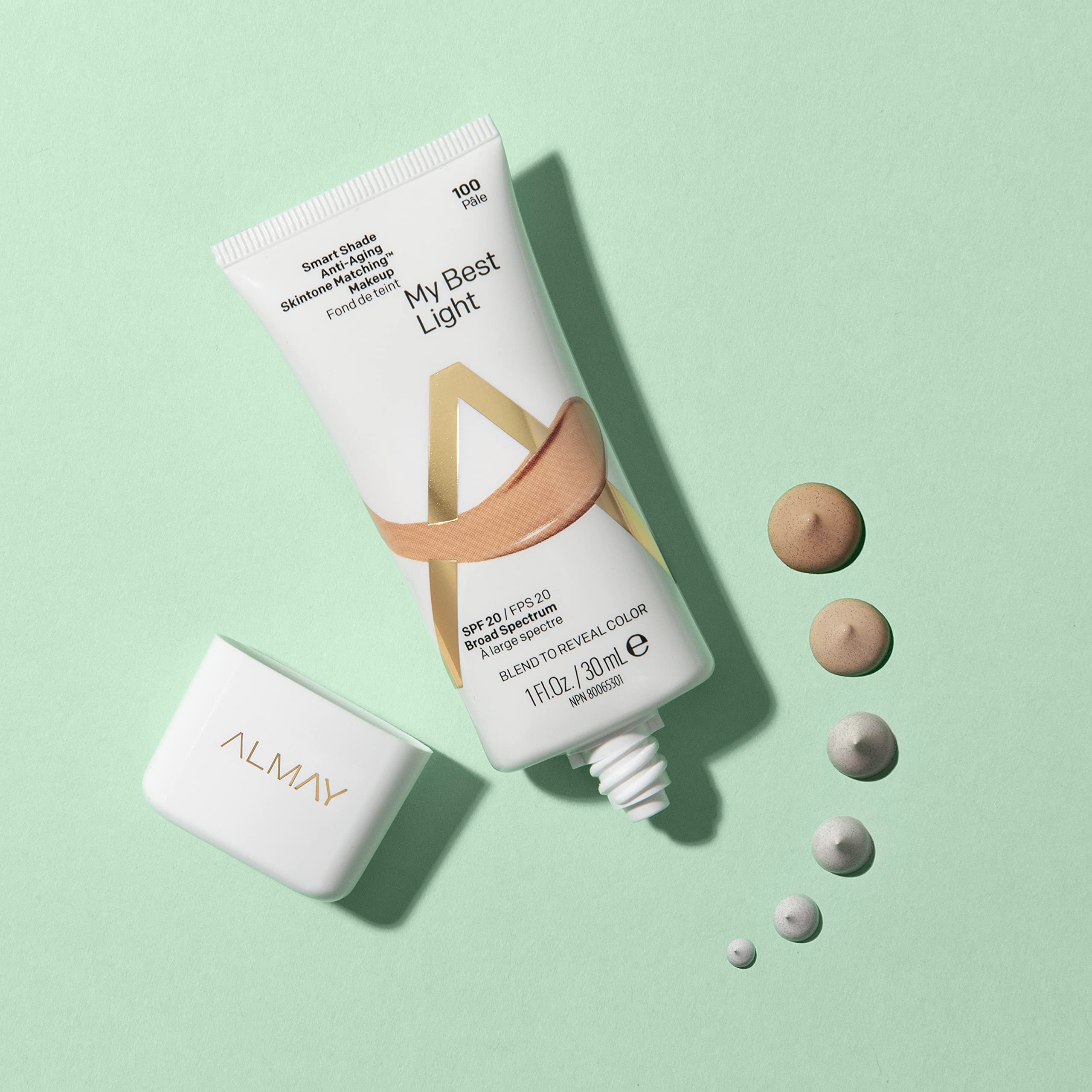 Almay Smart Shade Anti-Aging Skintone Matching Makeup Hypoallergenic Cruelty Free Oil Free -Fragrance Dermatologist Tested Foundation with SPF 20 1oz - Image 7