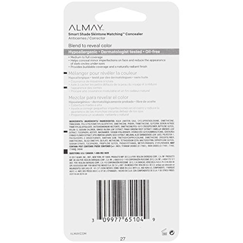 Almay Smart Shade Concealer, Hypoallergenic, Cruelty Free, Oil Free, Fragr - Image 3