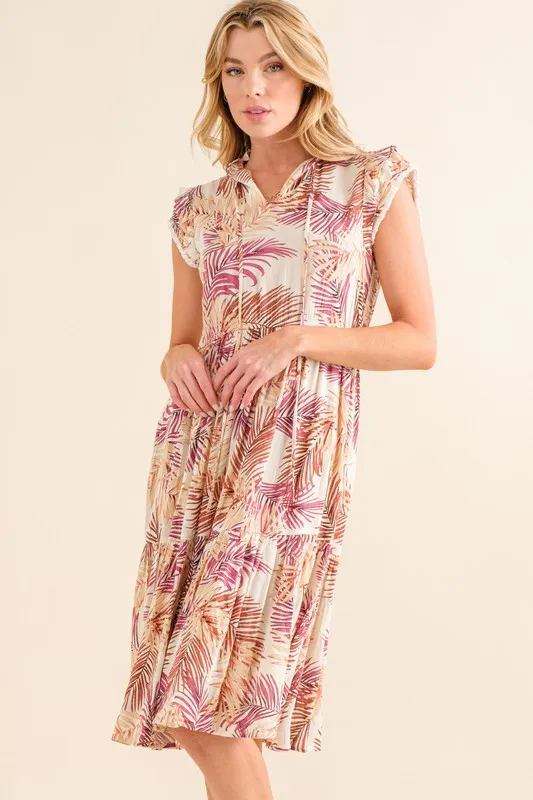 And The Why Boho Printed Tiered Dress - Image 6