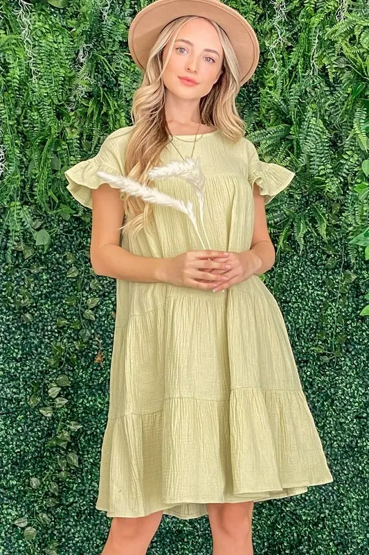 And The Why Cotton Gauze Baby Doll Casual Dress - Image 2