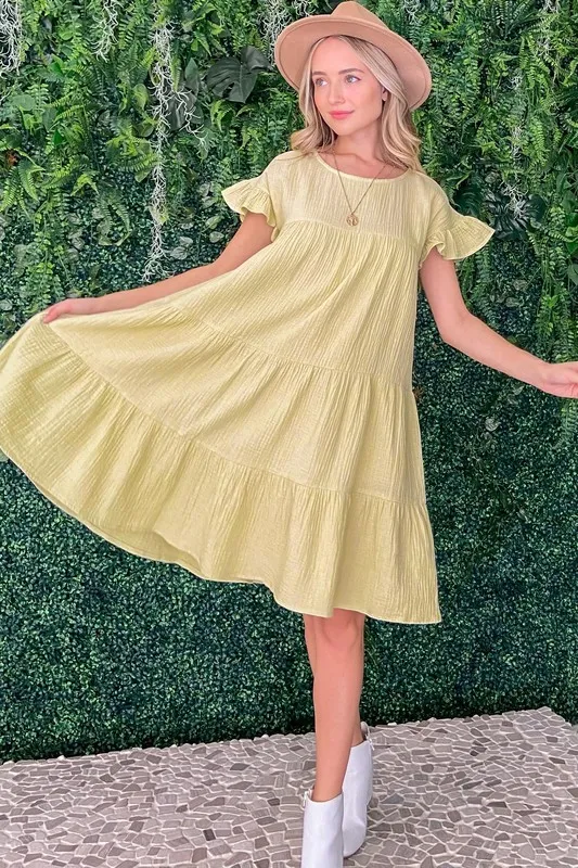 And The Why Cotton Gauze Baby Doll Casual Dress - Image 4