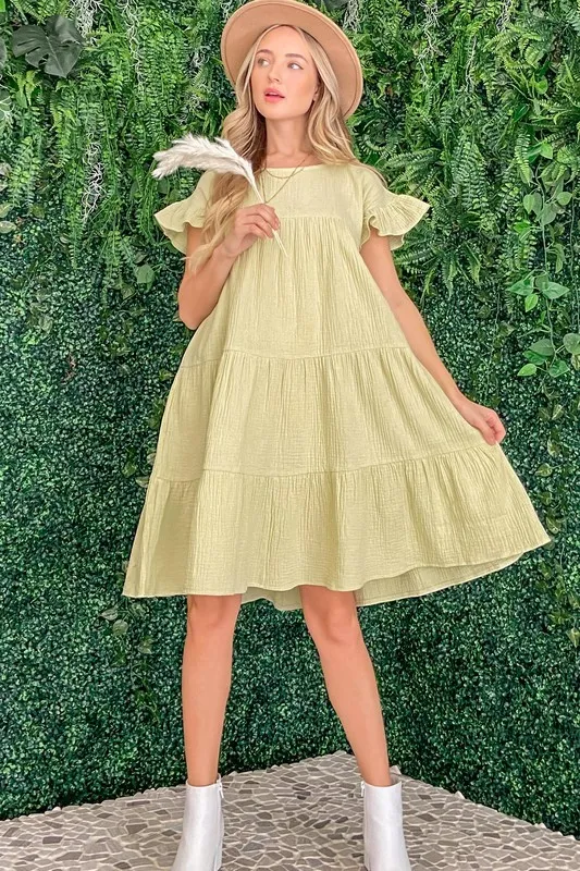 And The Why Cotton Gauze Baby Doll Casual Dress - Image 6