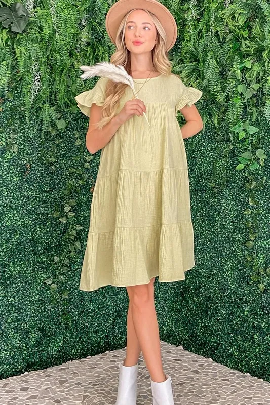 And The Why Cotton Gauze Baby Doll Casual Dress - Image 8