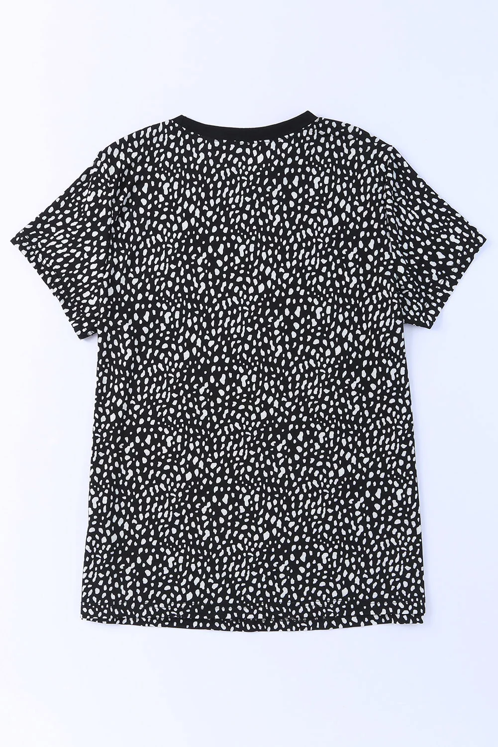 Animal Print Round Neck Short Sleeve T-Shirt - Image 17