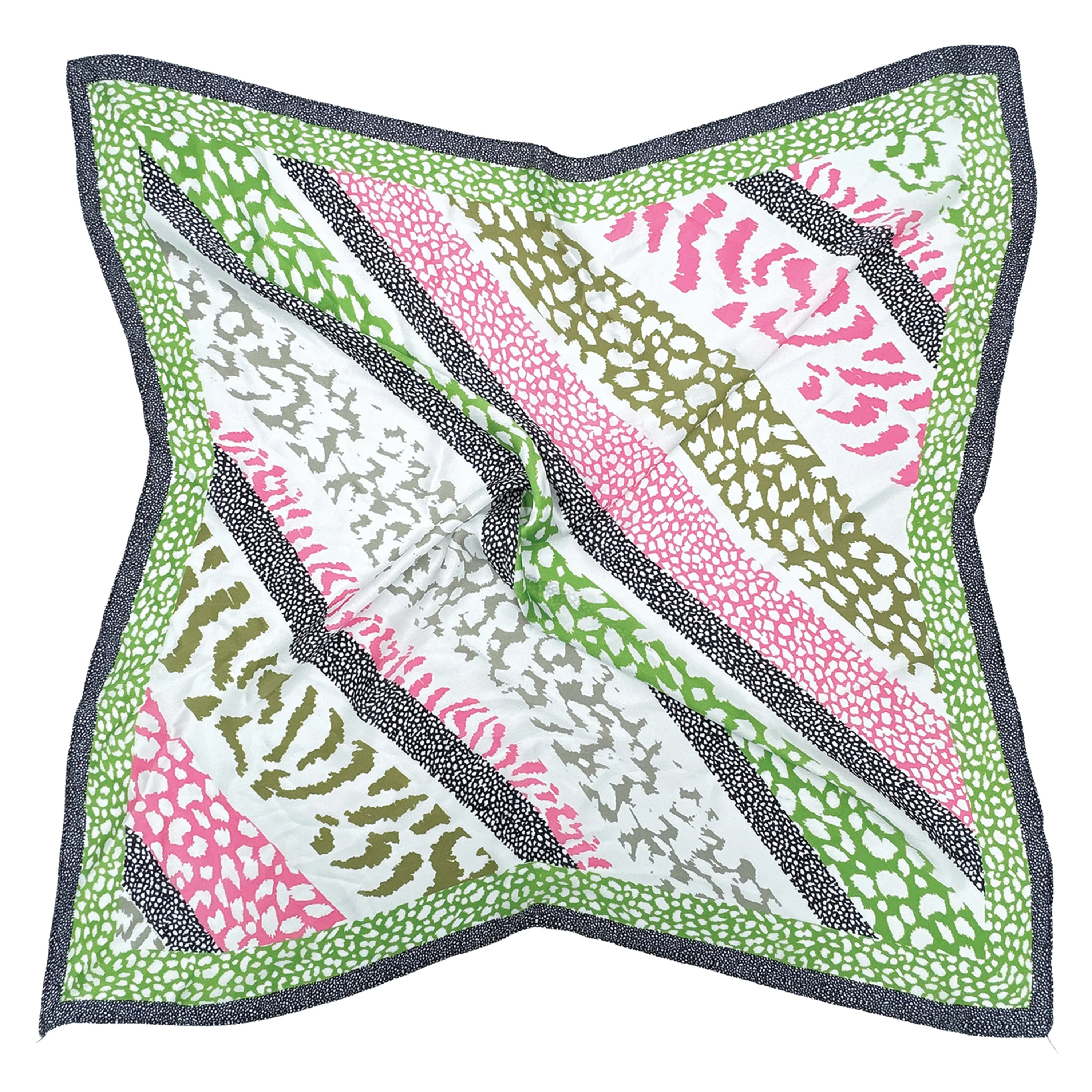 Animal Print Square Scarf - Image 2