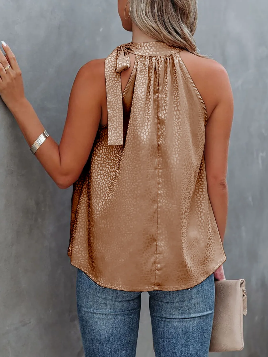 Animal Print Tied Cami - Image 2