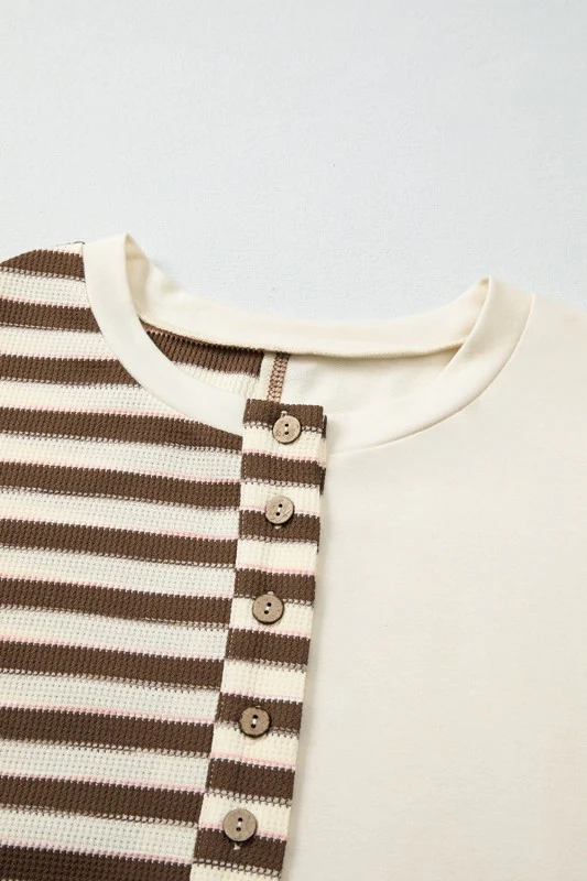 Ariana Stripe Stitched Oversized Sweatshirt - Image 27