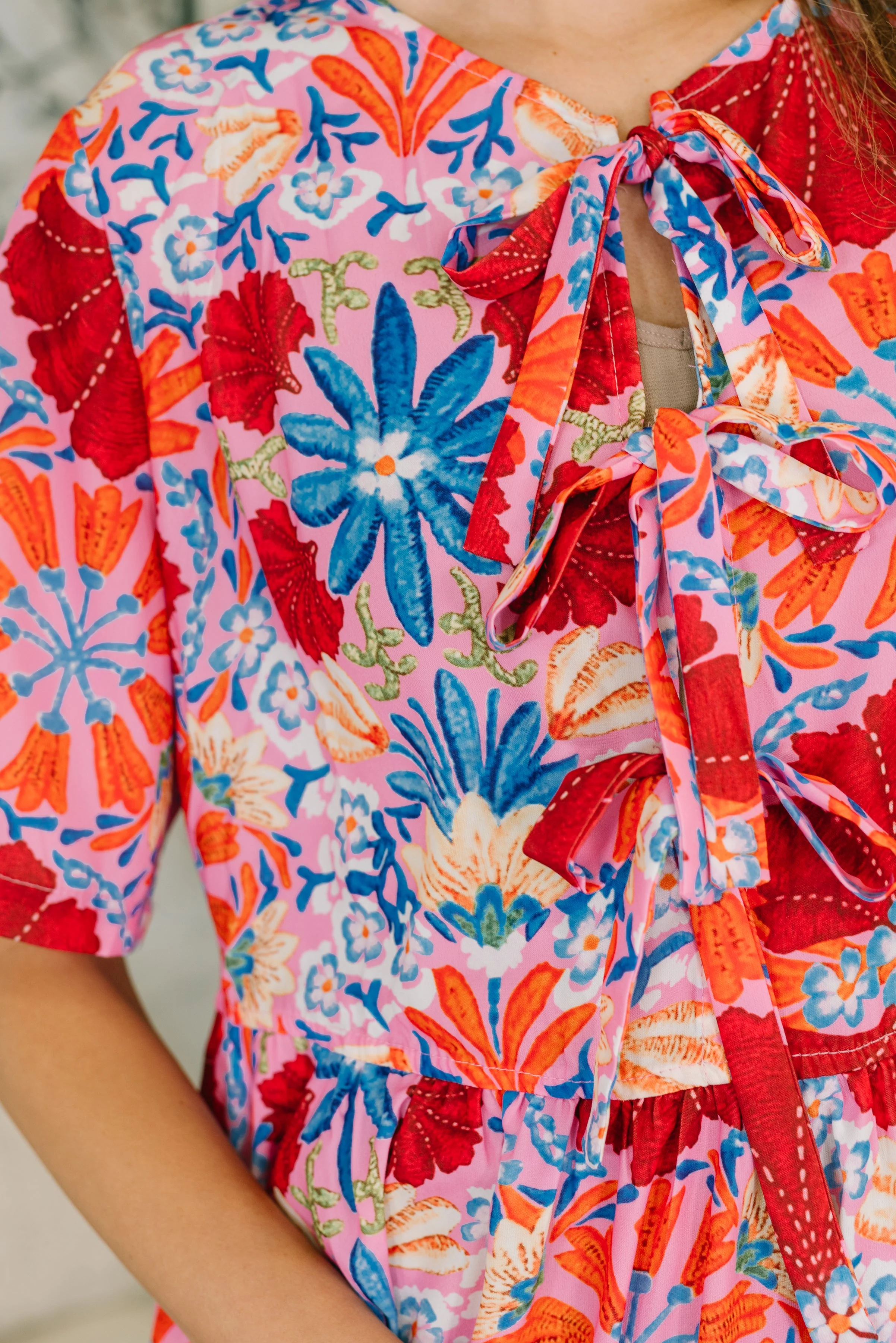 Art of Loving Bow Detail Floral Dress - Image 2