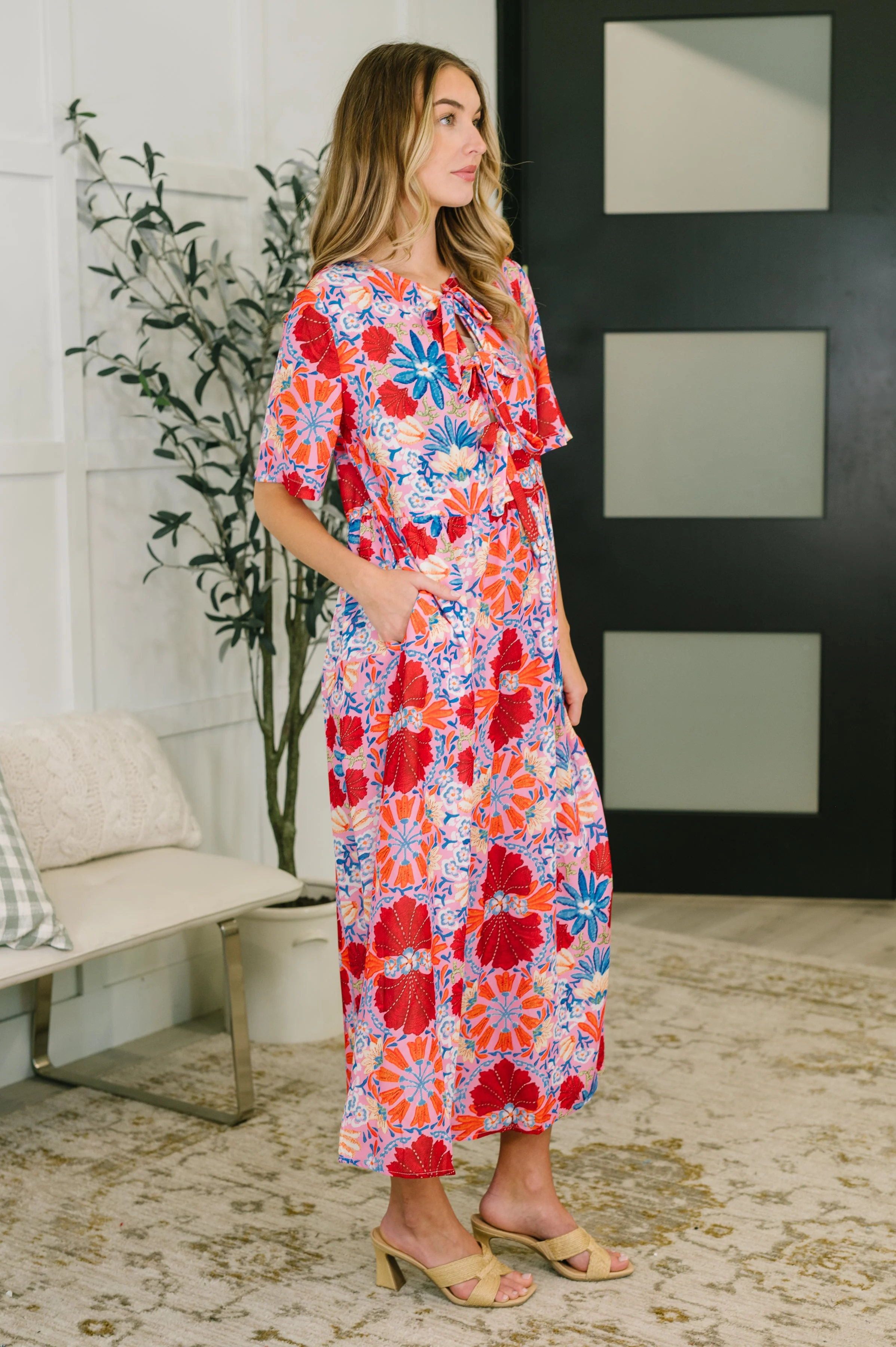Art of Loving Bow Detail Floral Dress - Image 4
