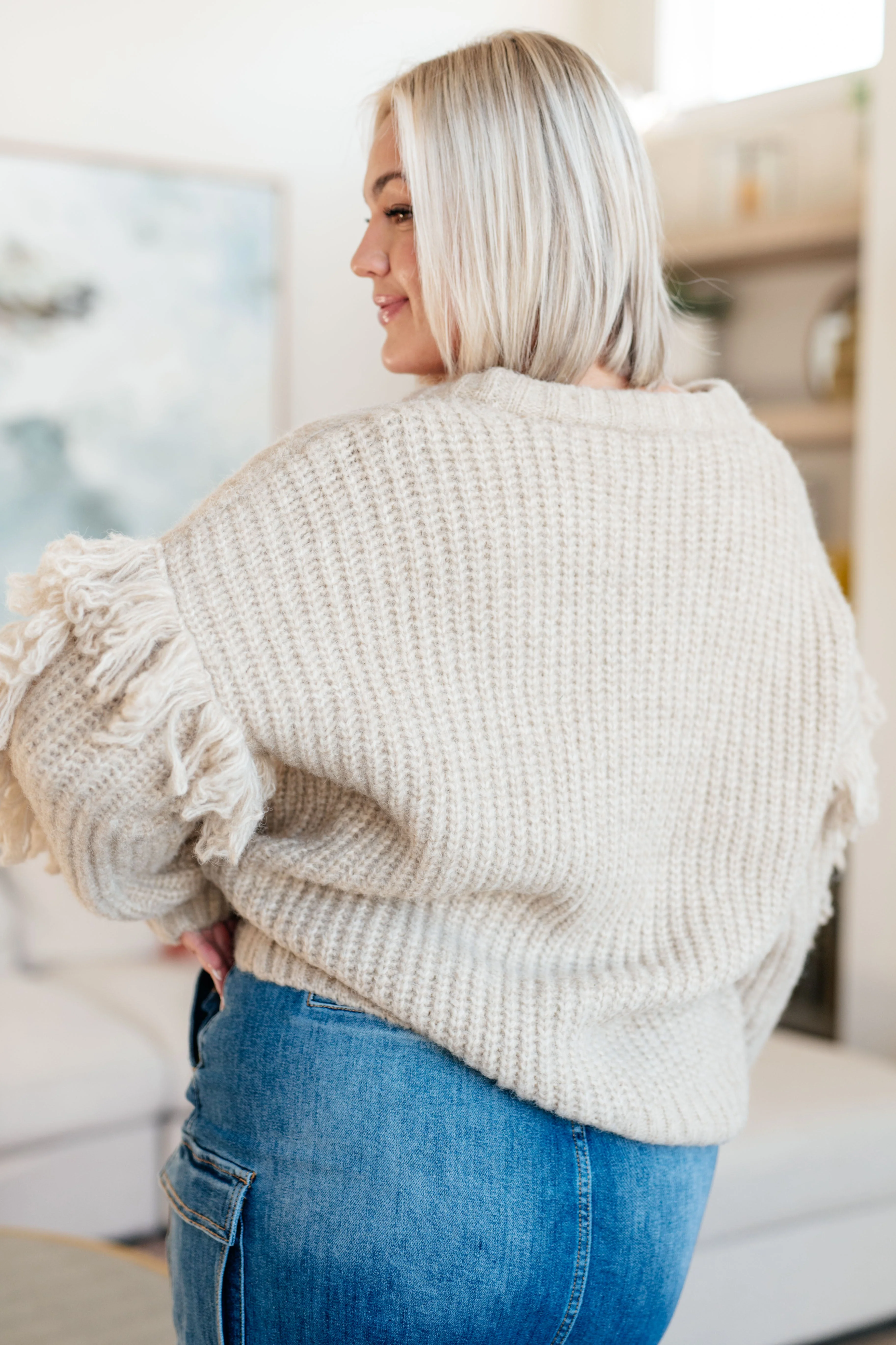 Ask Me About It Fringe Cardigan - Image 8
