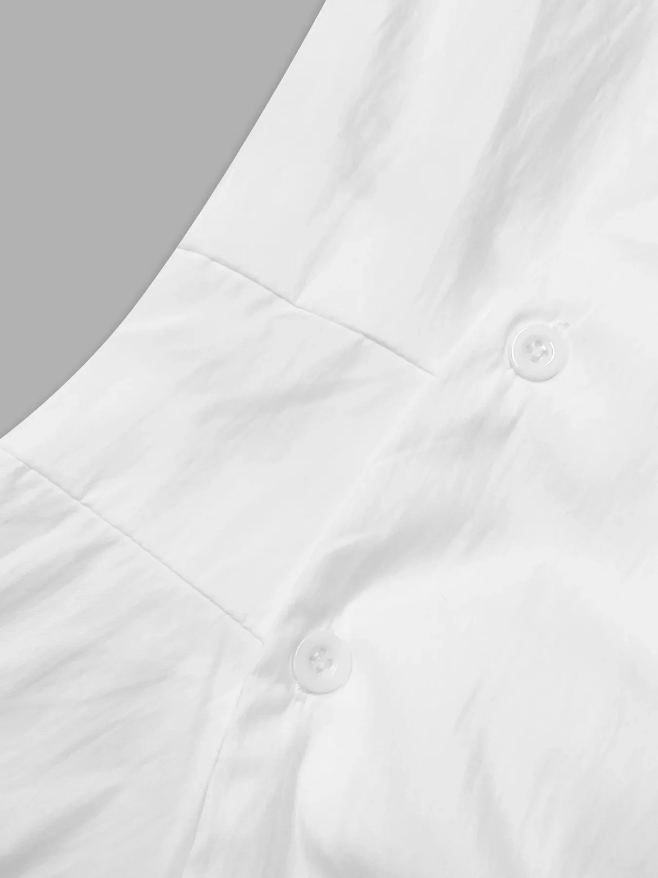 Asymmetric Collared Neck Long Sleeve Shirt - Image 4