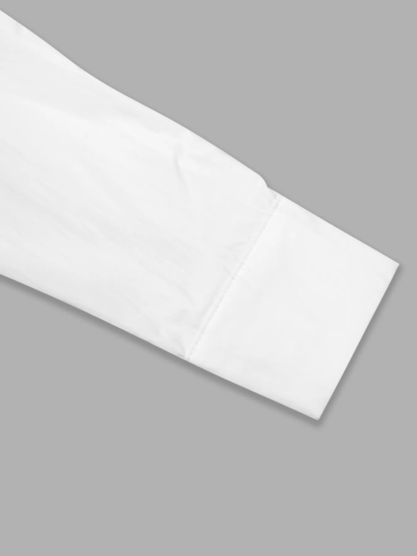 Asymmetric Collared Neck Long Sleeve Shirt - Image 6
