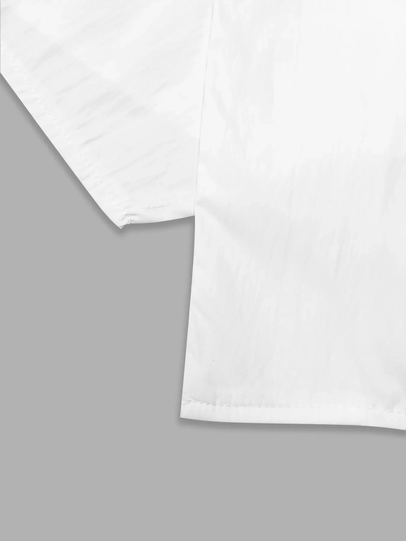 Asymmetric Collared Neck Long Sleeve Shirt - Image 7