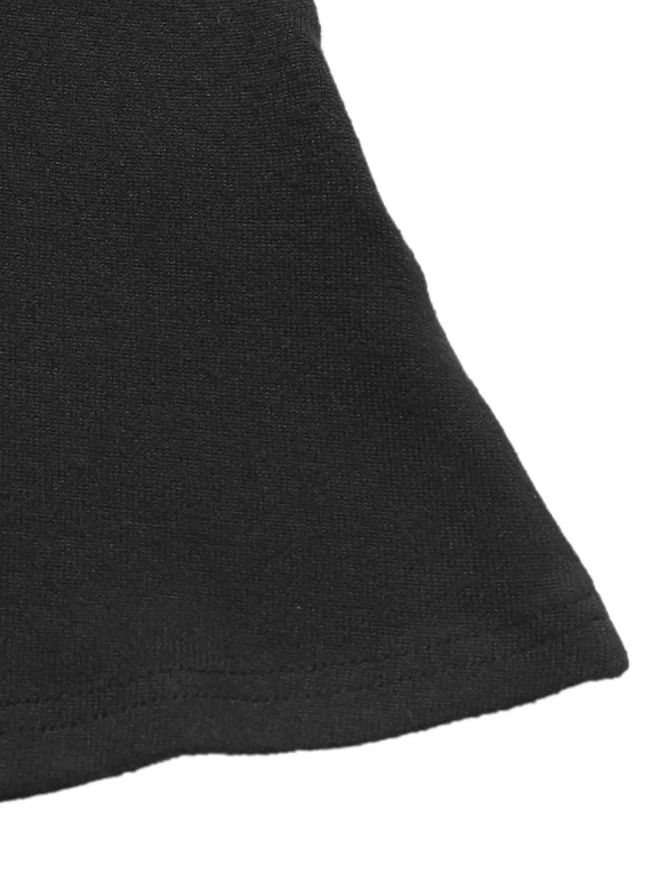 Asymmetrical Contrast Long Sleeve Dress - Image 8