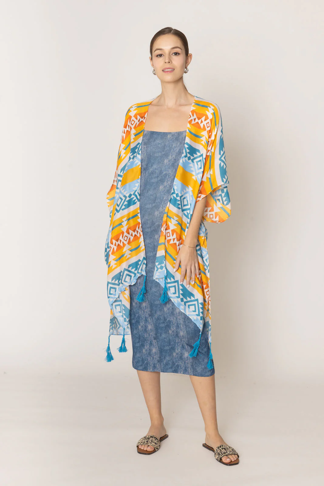 Aztec Print Kimono - Image 2