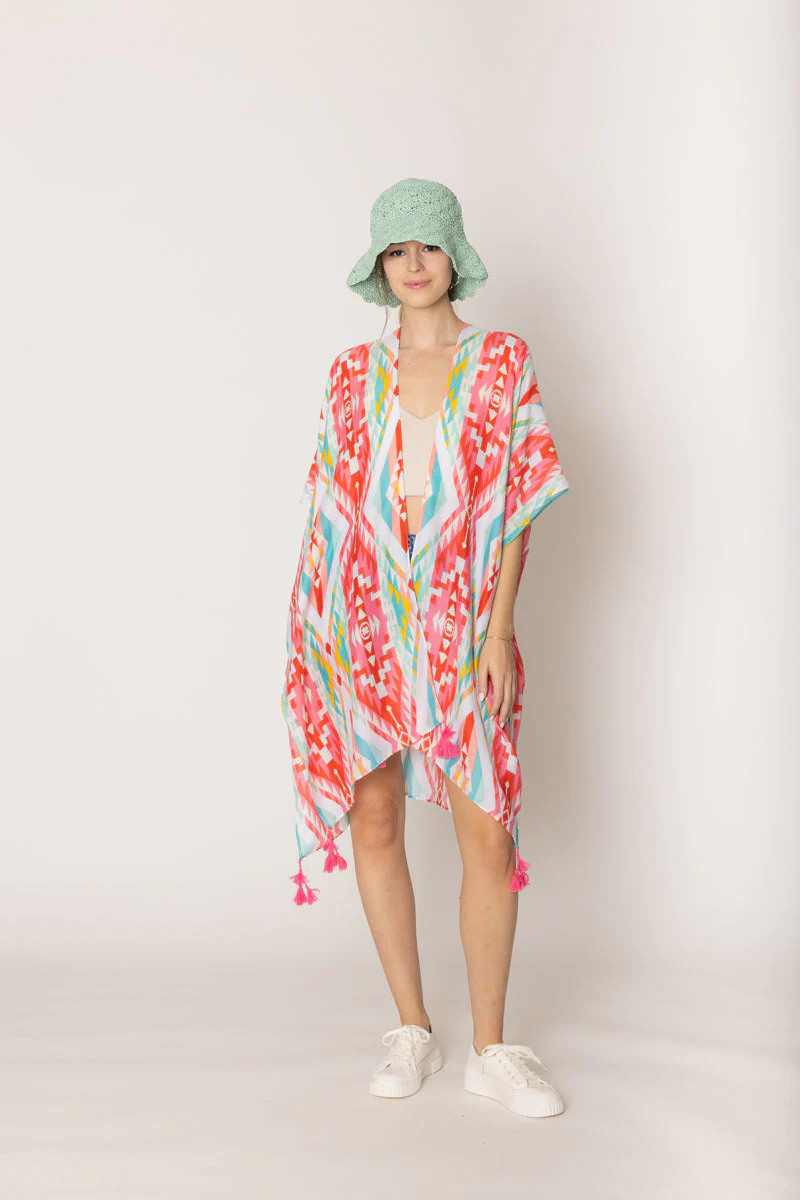 Aztec Print Kimono - Image 4