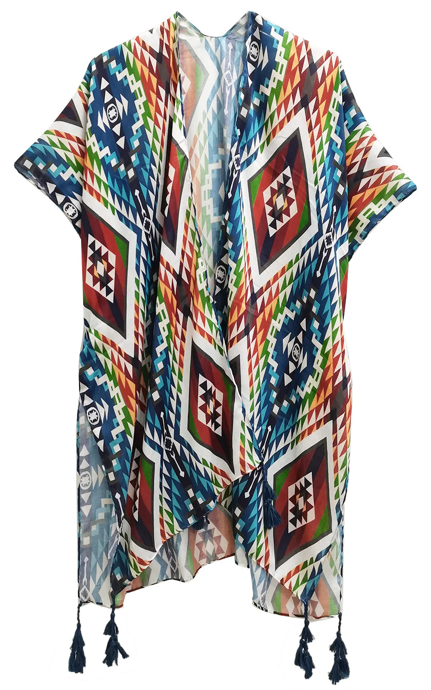 Aztec Print Kimono - Image 8
