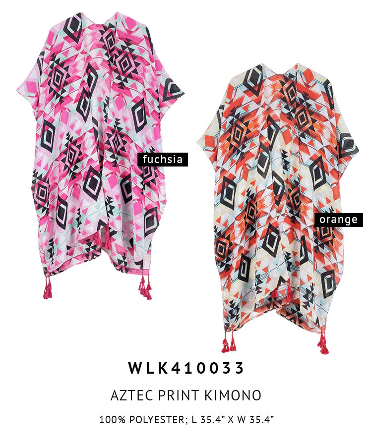 Aztec Print Kimono - Image 4